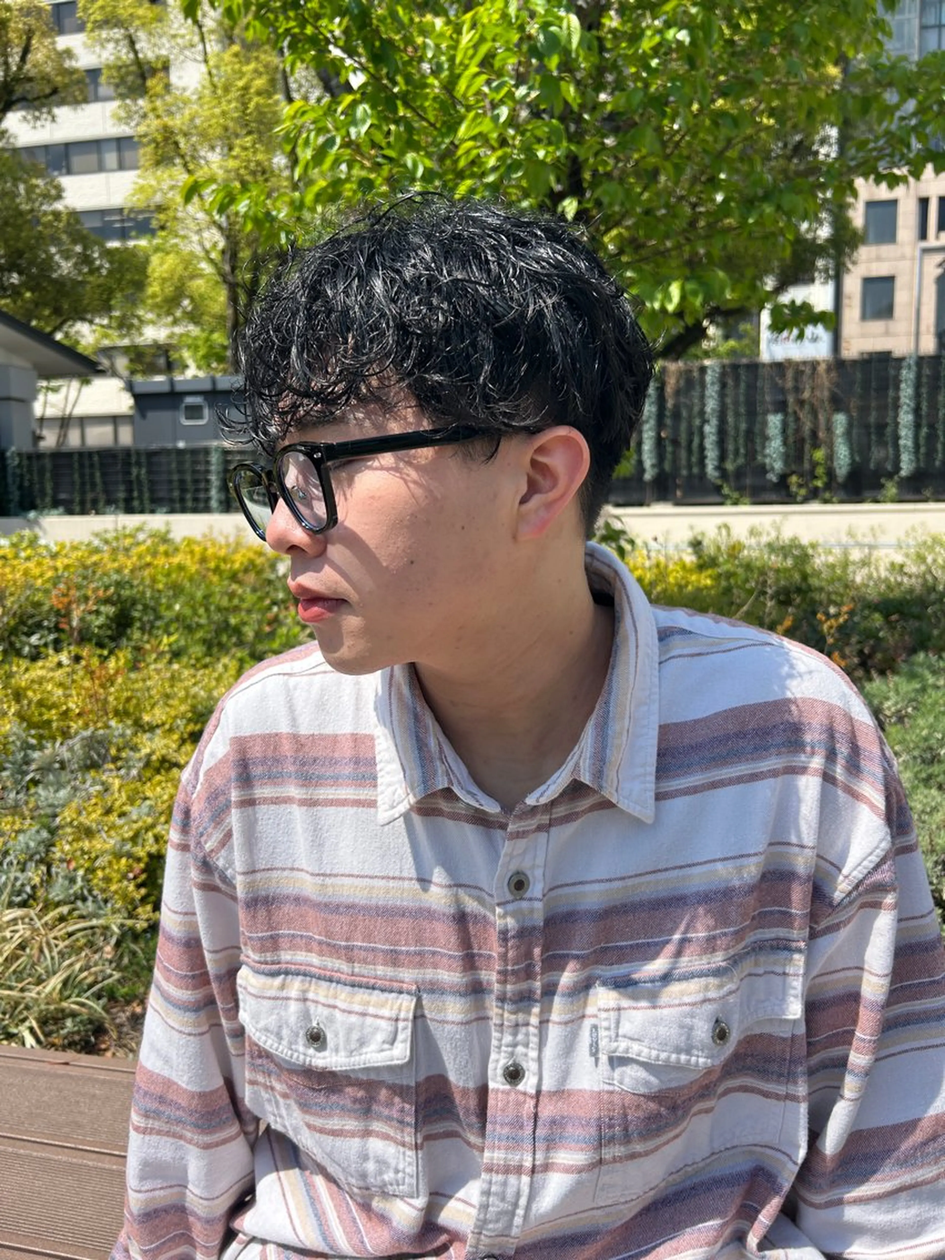 パーマ メンズ カット パーマ シャドウ🐾✖️ 波巻き🌊/AOIのヘアスタイル