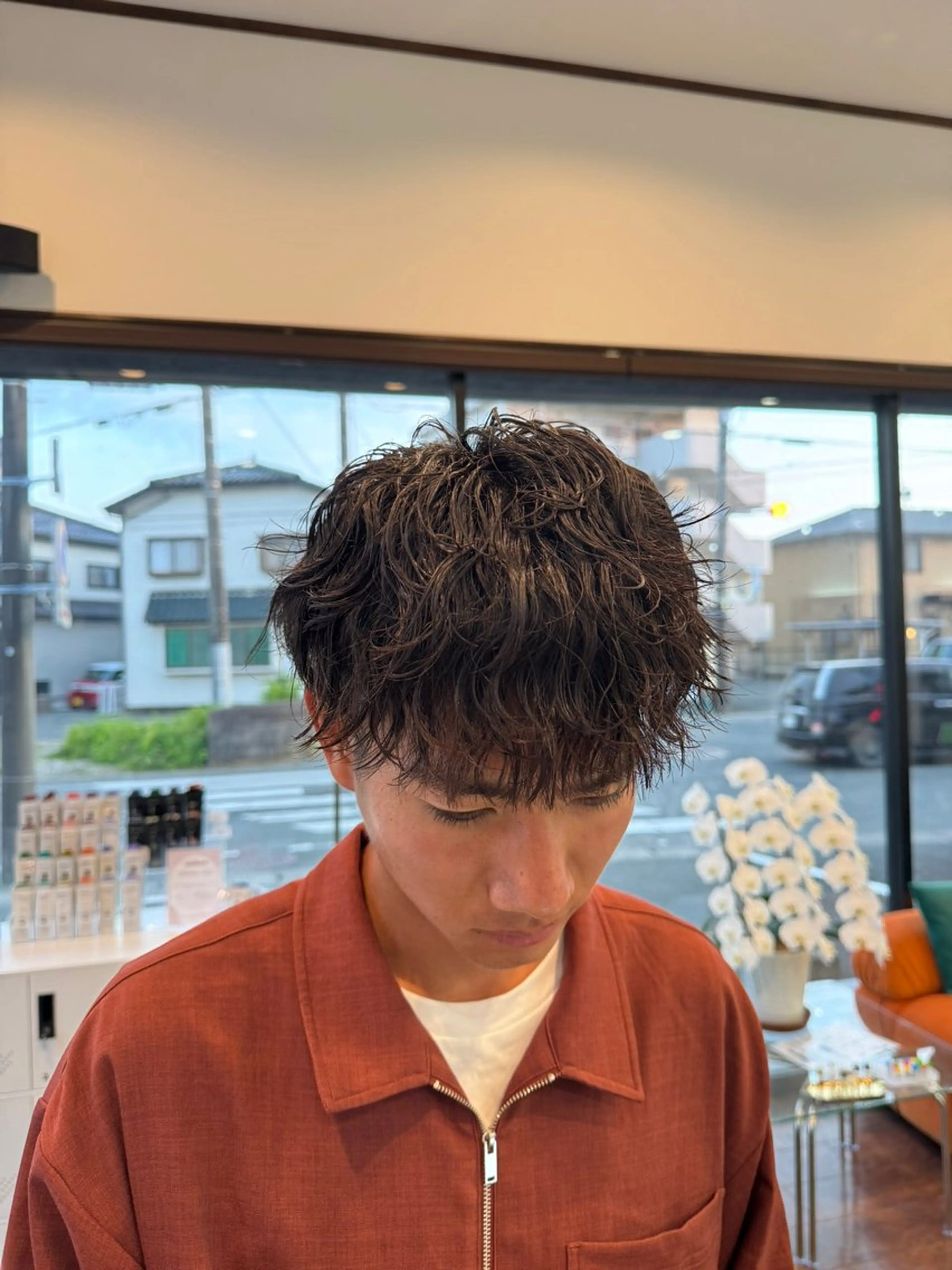 ショート カット パーマ 作野 凌都のヘアスタイル