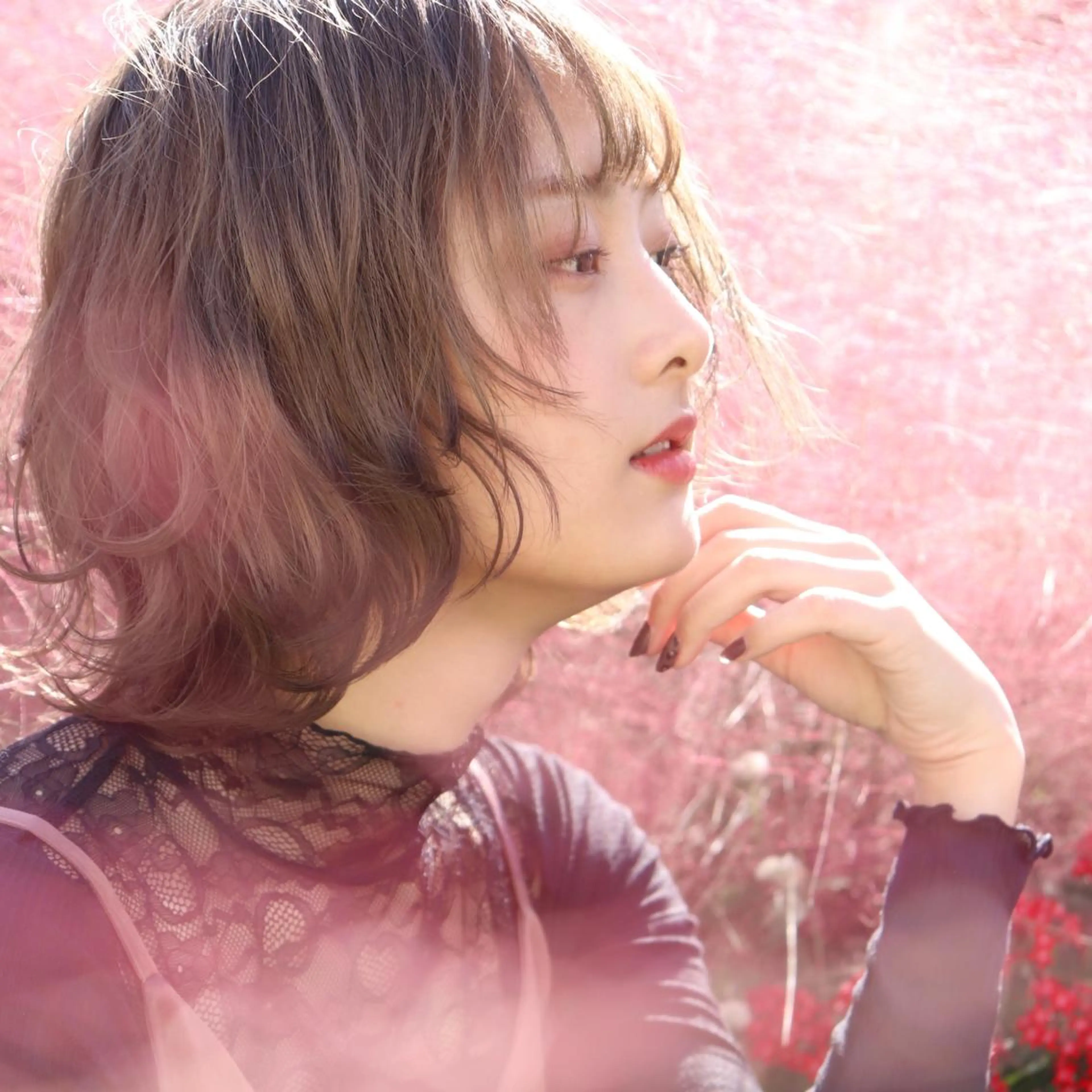 ショート カラー パーマ ヘアアレンジ メンズ キッズ 撮影モデル ChuDuck所属・ケアブリーチ×ハイト ーン専門/SHOTAのヘアスタイル