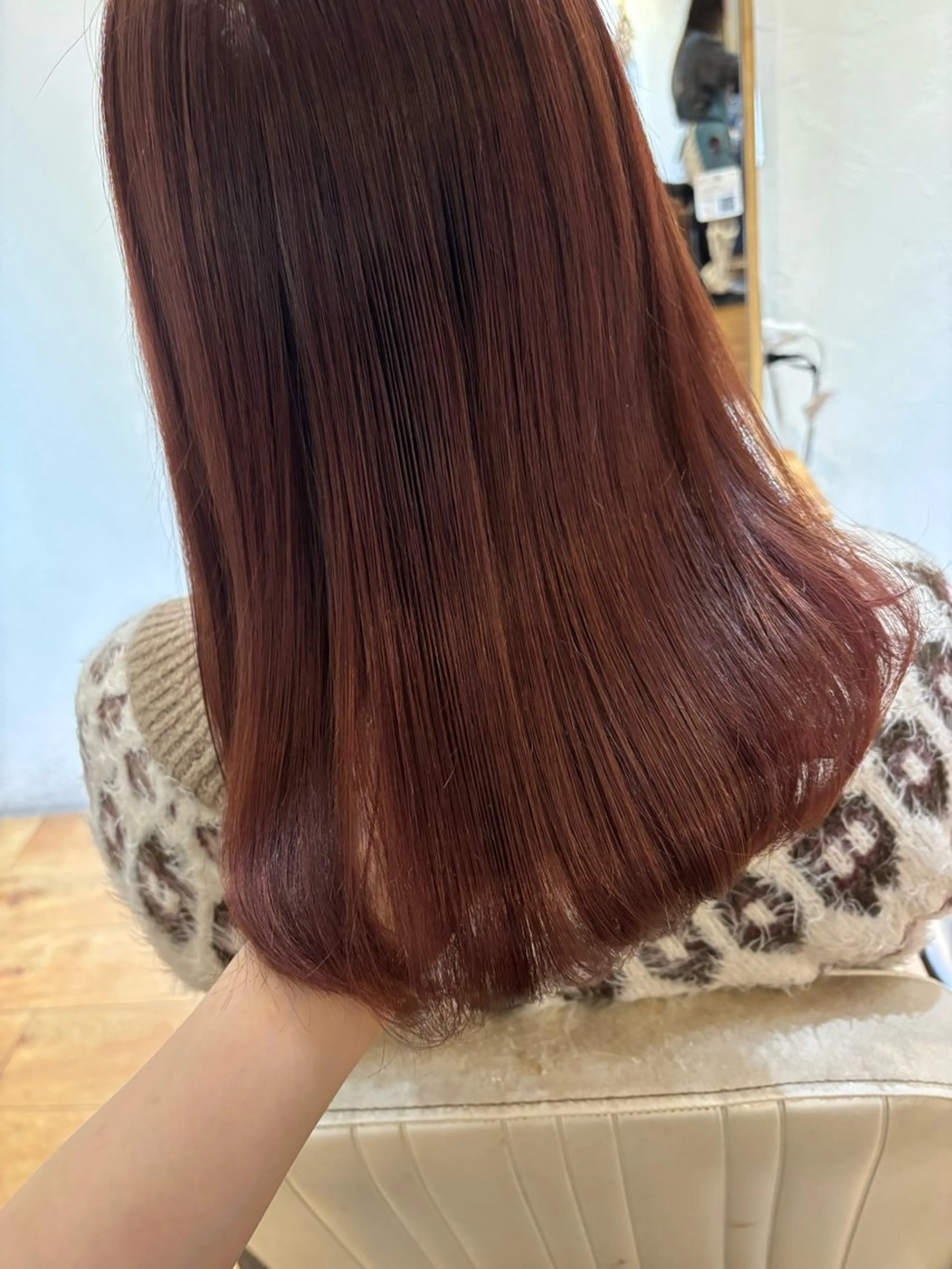 ミディアム カット ヘアカラー トリートメント newi 京橋 【yuuki】のヘアスタイル