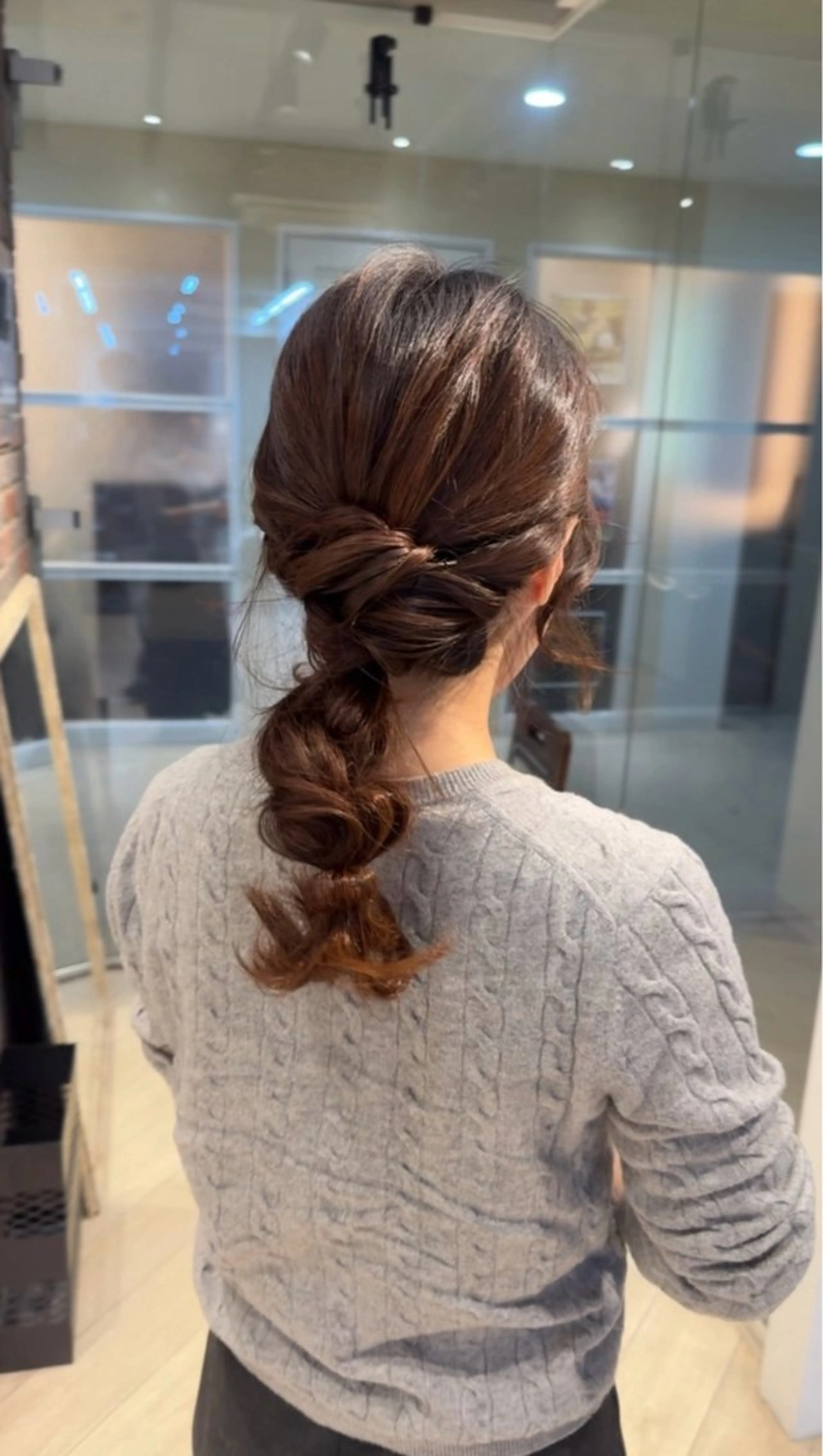 セミロング ヘアアレンジ 栗原 莉玖のヘアスタイル