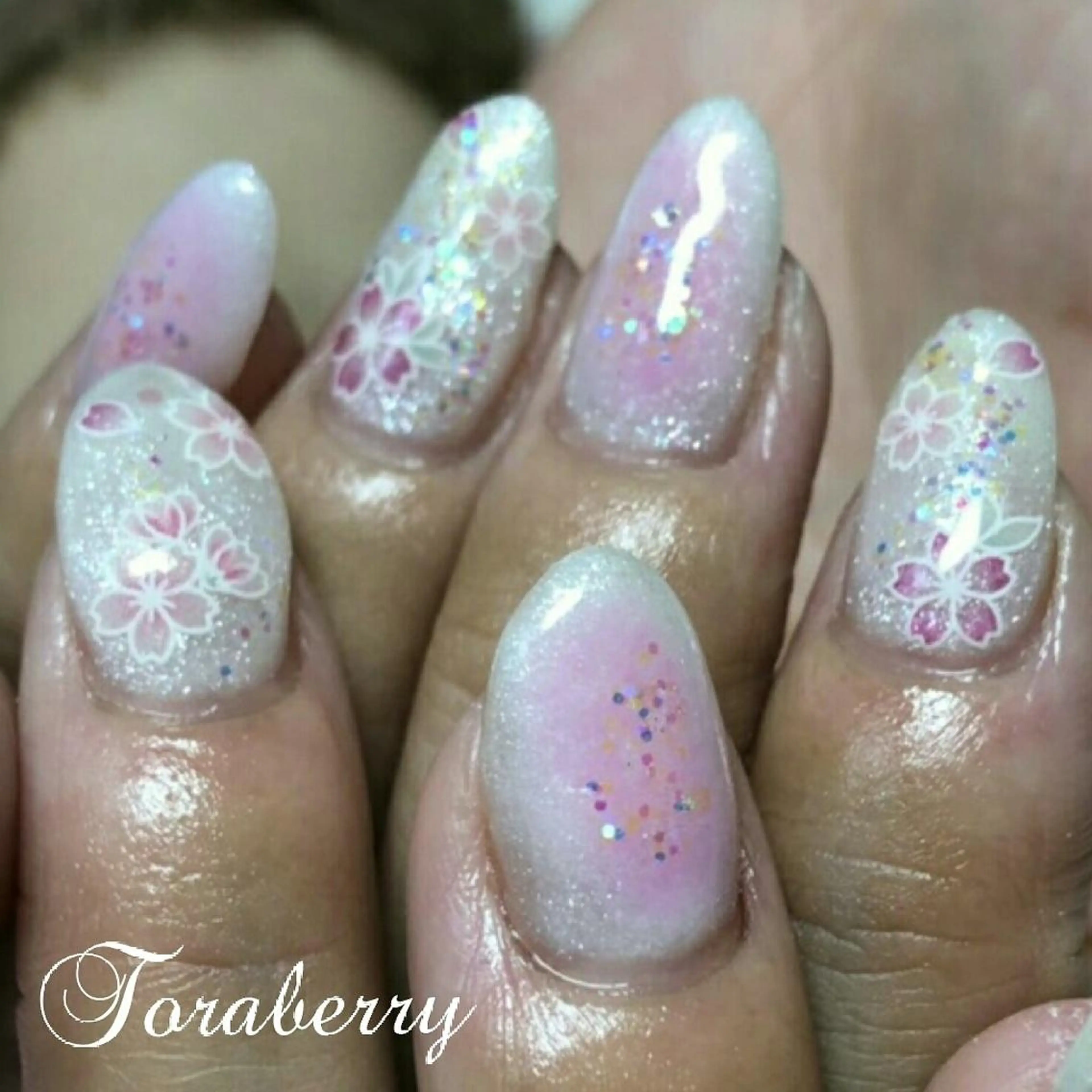 ネイル 桜ネイル ハンドネイル ネイリスト なつみのネイルデザイン