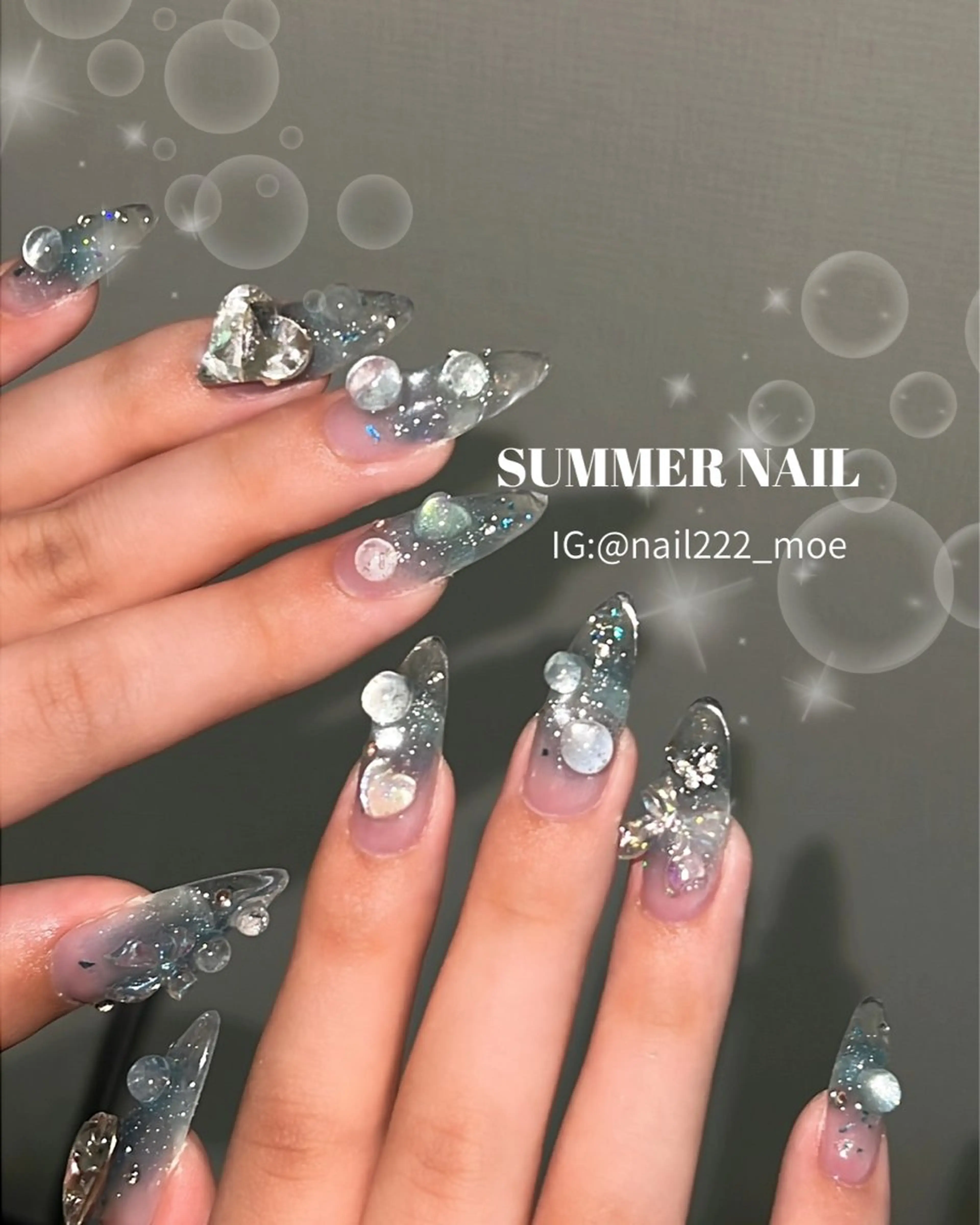 ネイル ハンドネイル ⟡.*222⋰˚☆ MöEのネイルデザイン