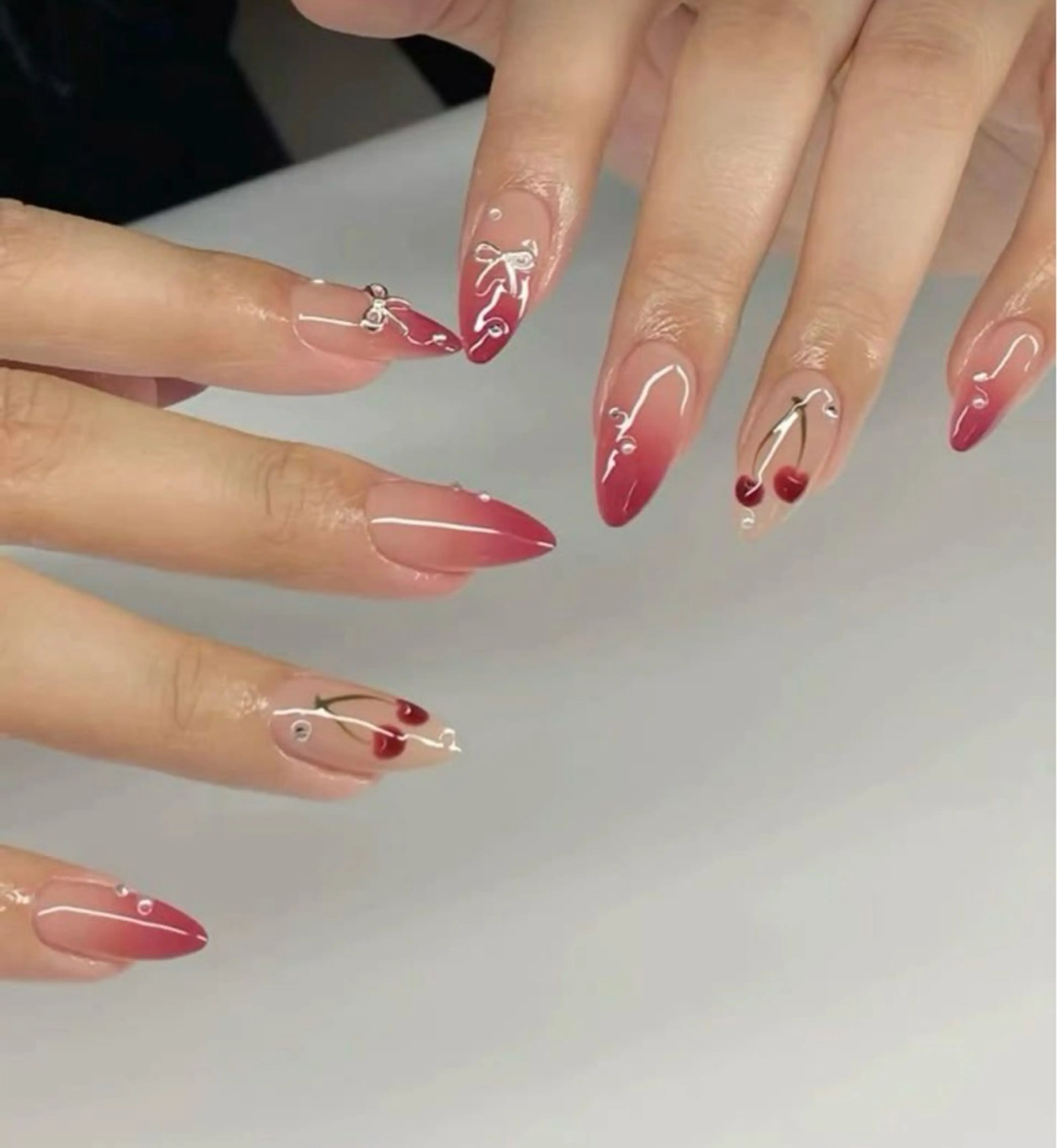 ネイル 韓国ネイル 持ち込み ニュアンスネイル ネイルチップ ハンドネイル TABI ANA.CHUOのネイルデザイン