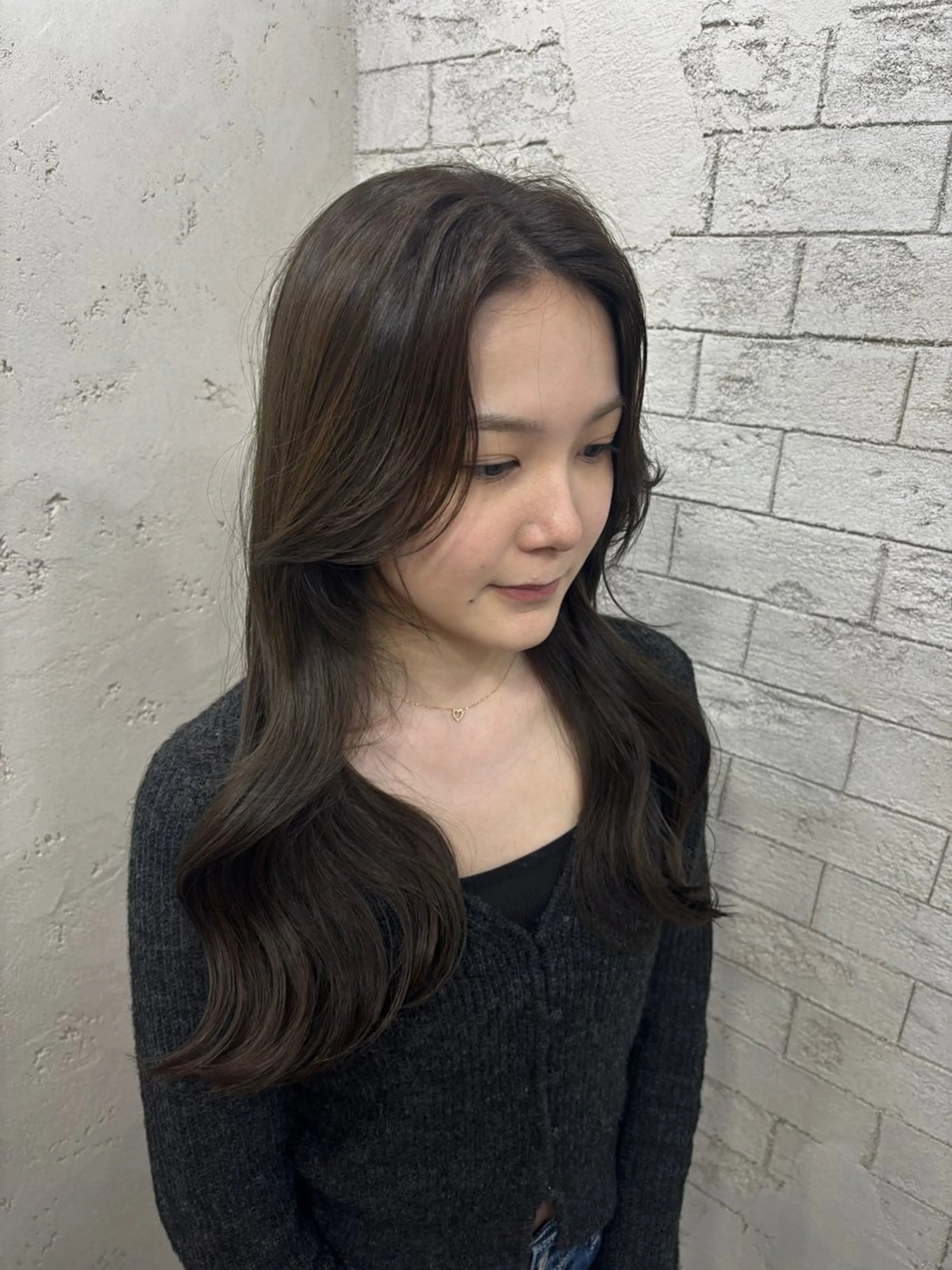 ロング カット ヘアカラー トリートメント 韓国レイヤーカット/ 🩶HARUKA🩶のヘアスタイル