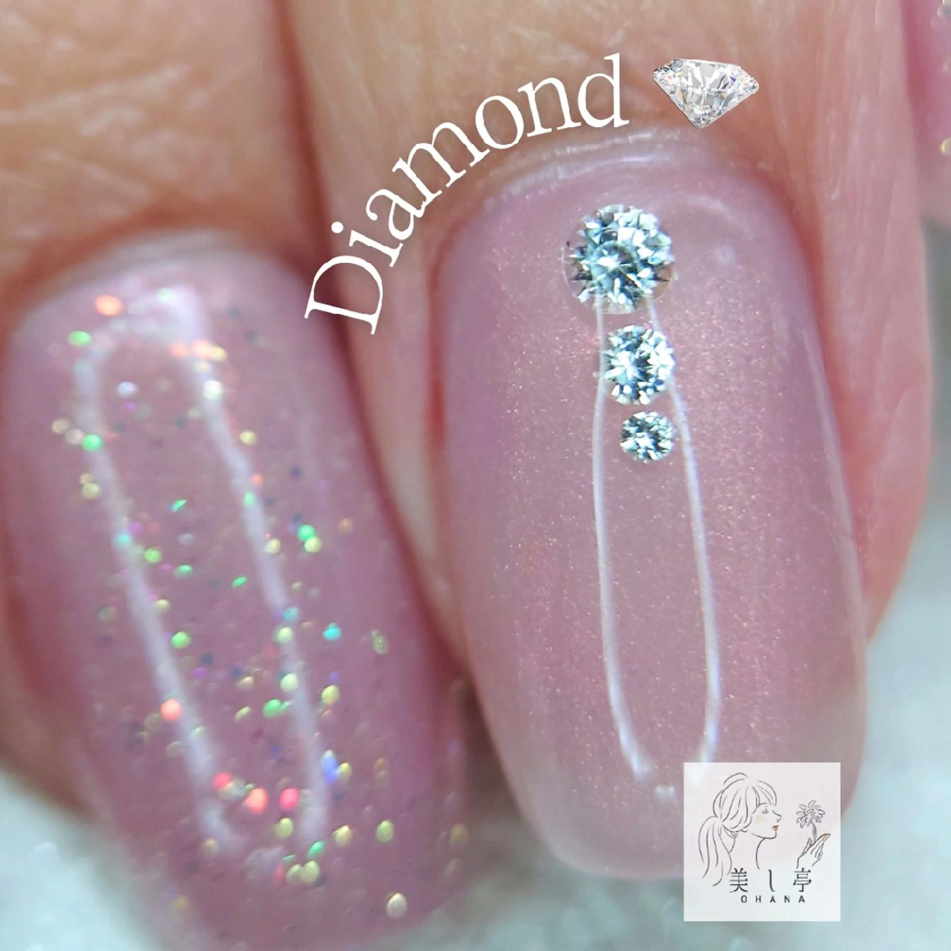ネイル ブライダルネイル 美し亭 OHANAのネイルデザイン