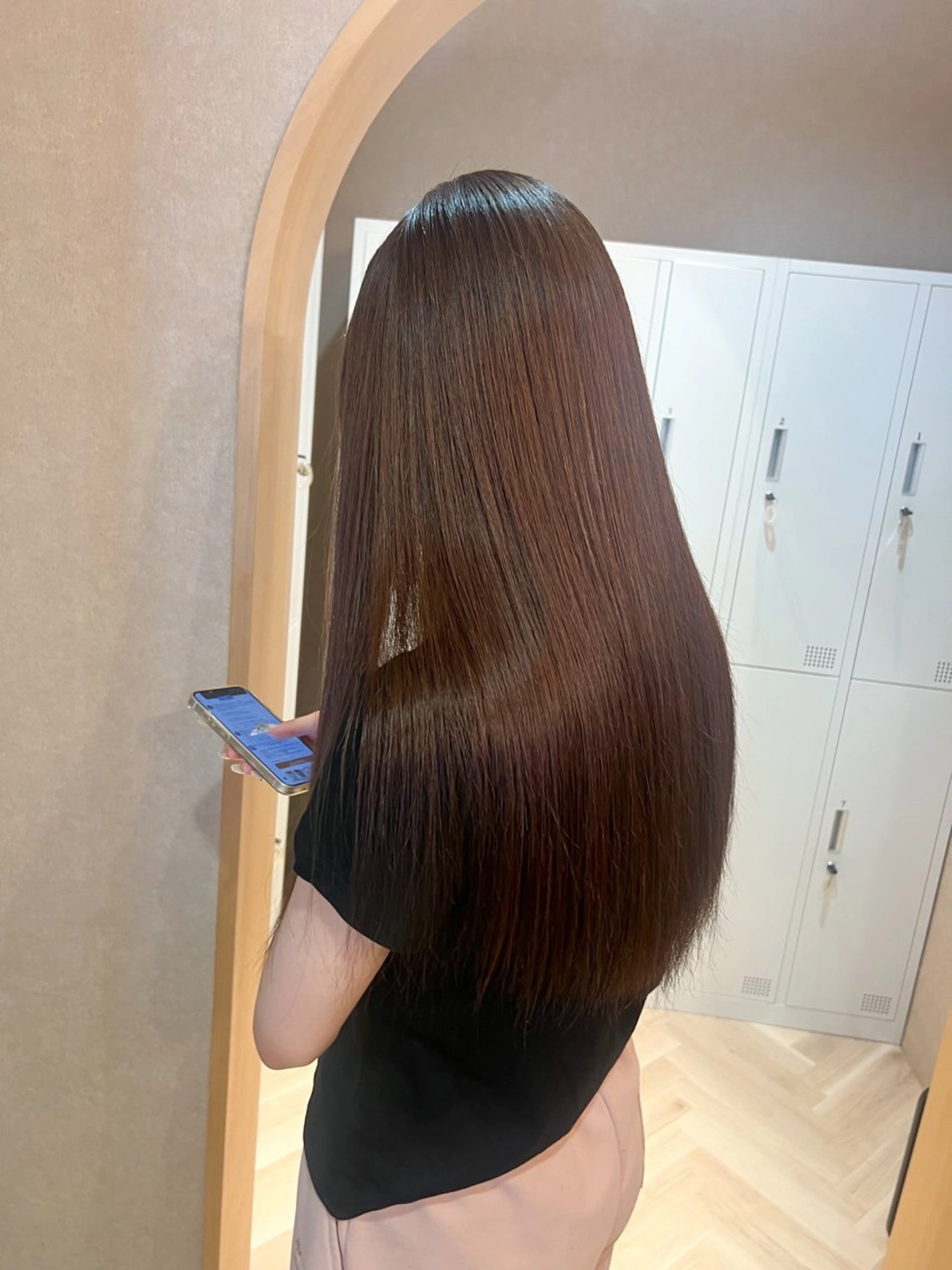 ロング カラー ブラウンカラー 透明感カラー ヘアカラー トリートメント 艶カラー/透明感 /ヒグチアオイのヘアスタイル