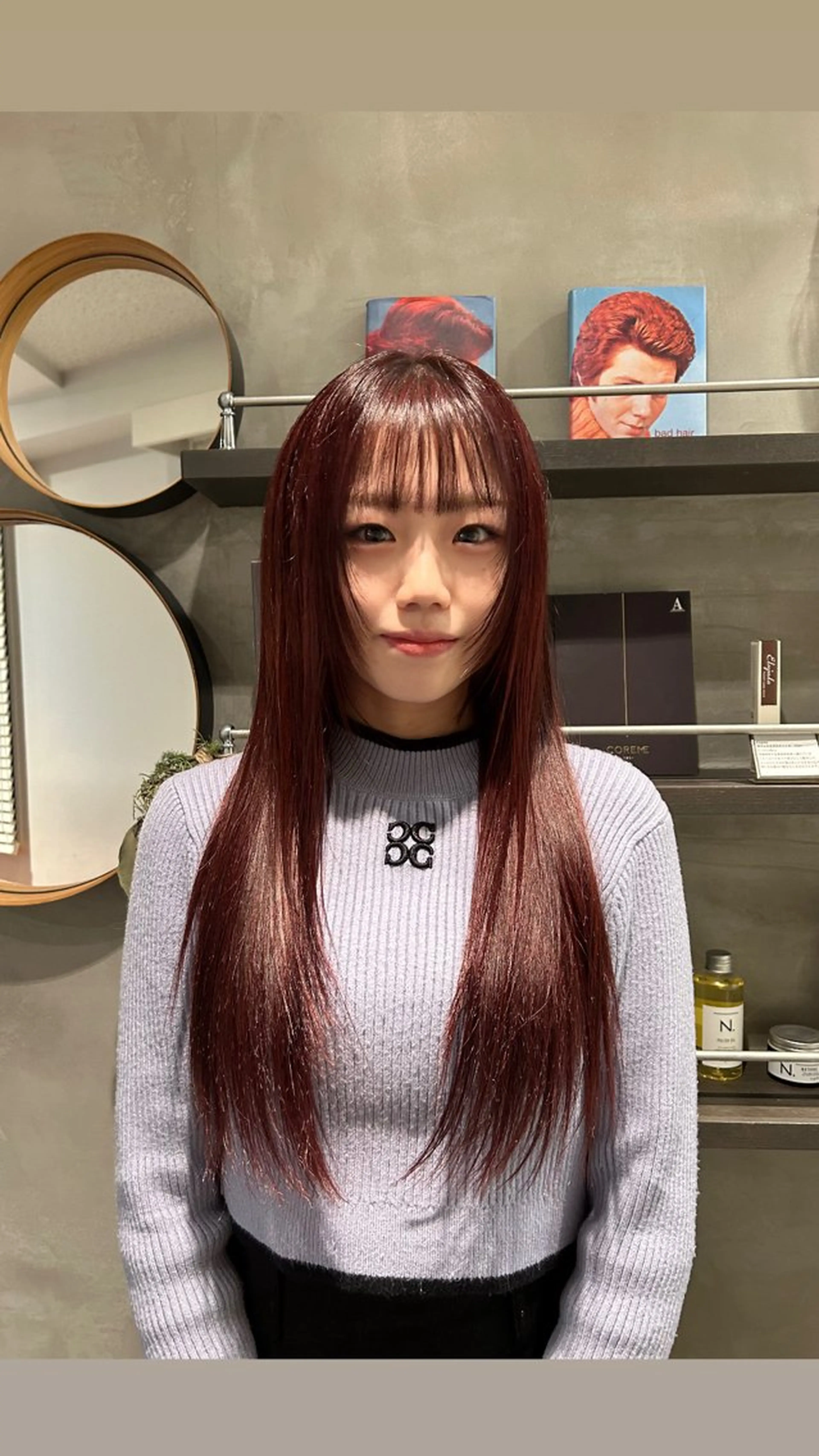 ロング カラー ヘアカラー トリートメント タナカ カナ🫧のヘアスタイル