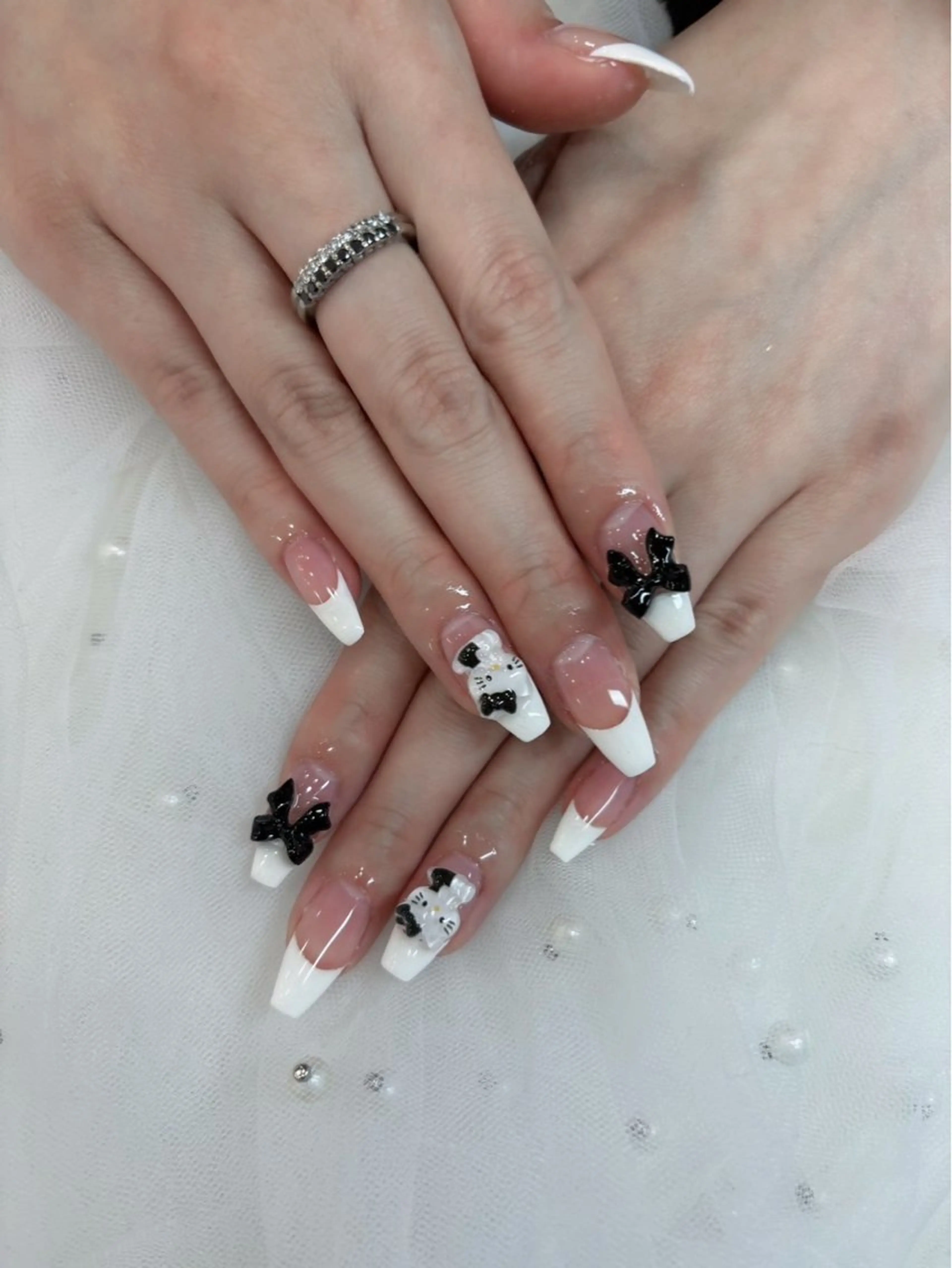 ネイル フレンチネイル スカルプネイル ワンホンネイル icy nail れいあのネイルデザイン