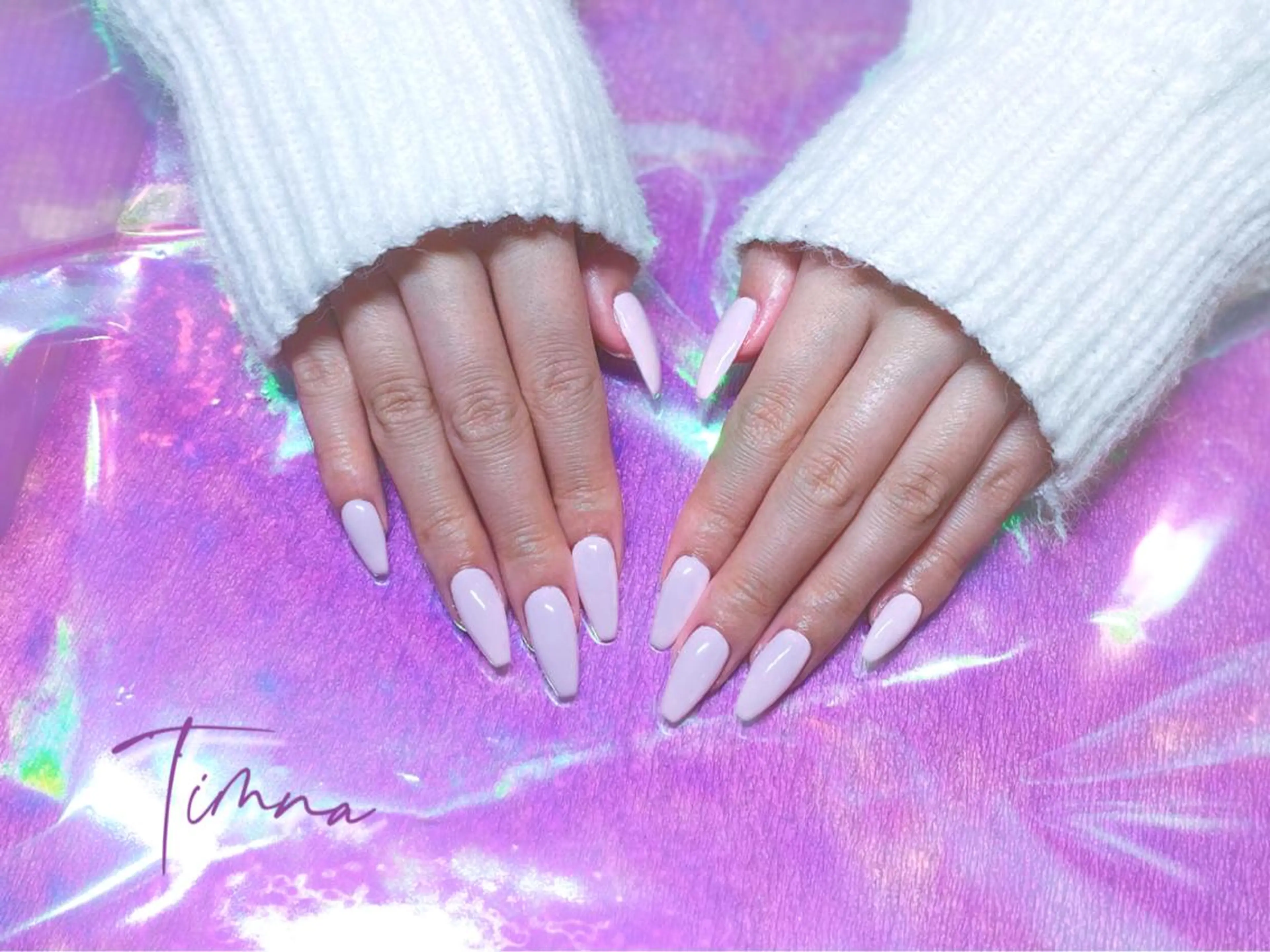 ロング ハンドネイル NAILSALON 🍔Timna🍟のネイルデザイン