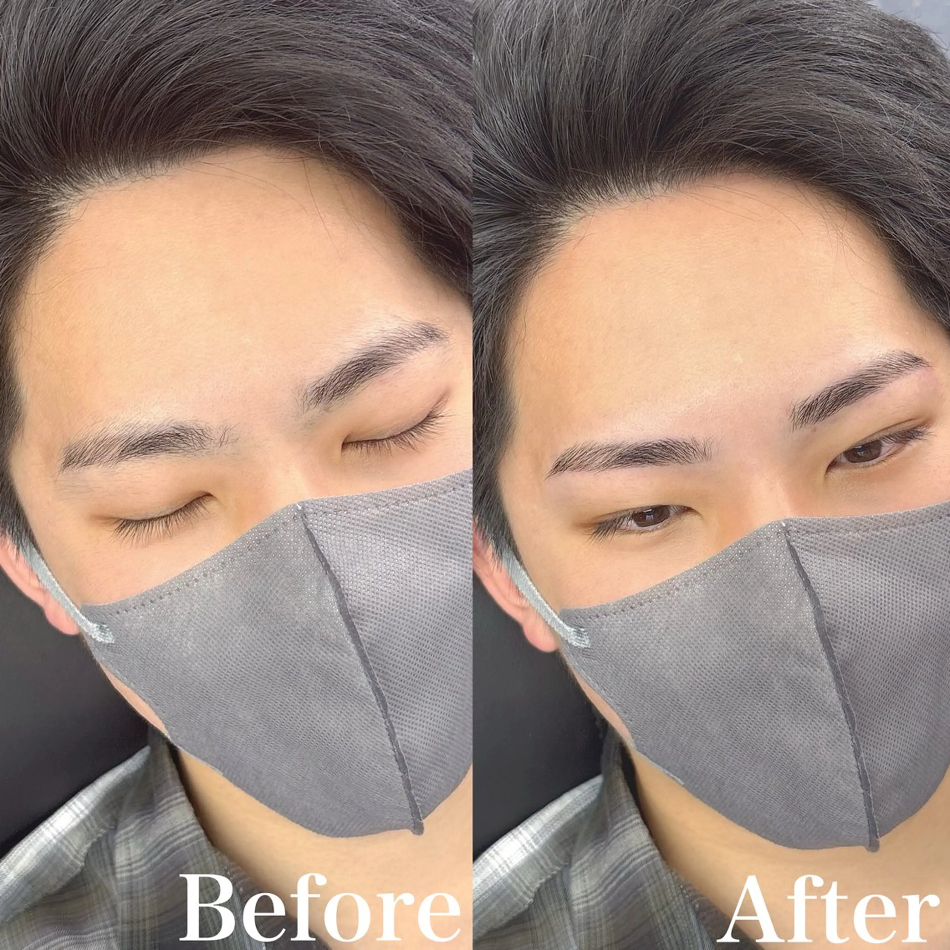 メンズ アイブロウ ワックス脱毛 眉カット 3日空きあり Yusukeの眉毛・アイブロウイメージ