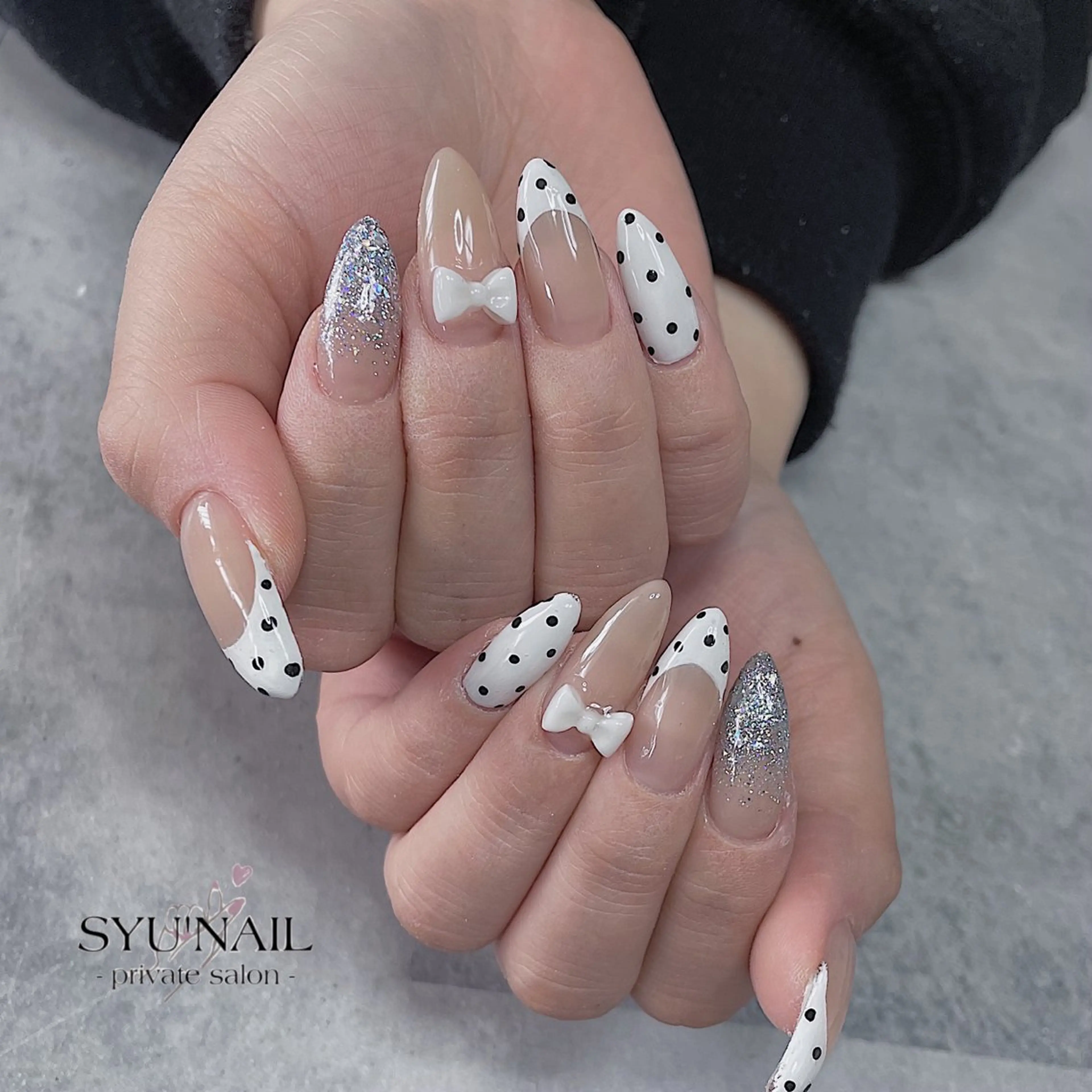 セミロング ハンドネイル SYU'NAIL /YUKIのネイルデザイン