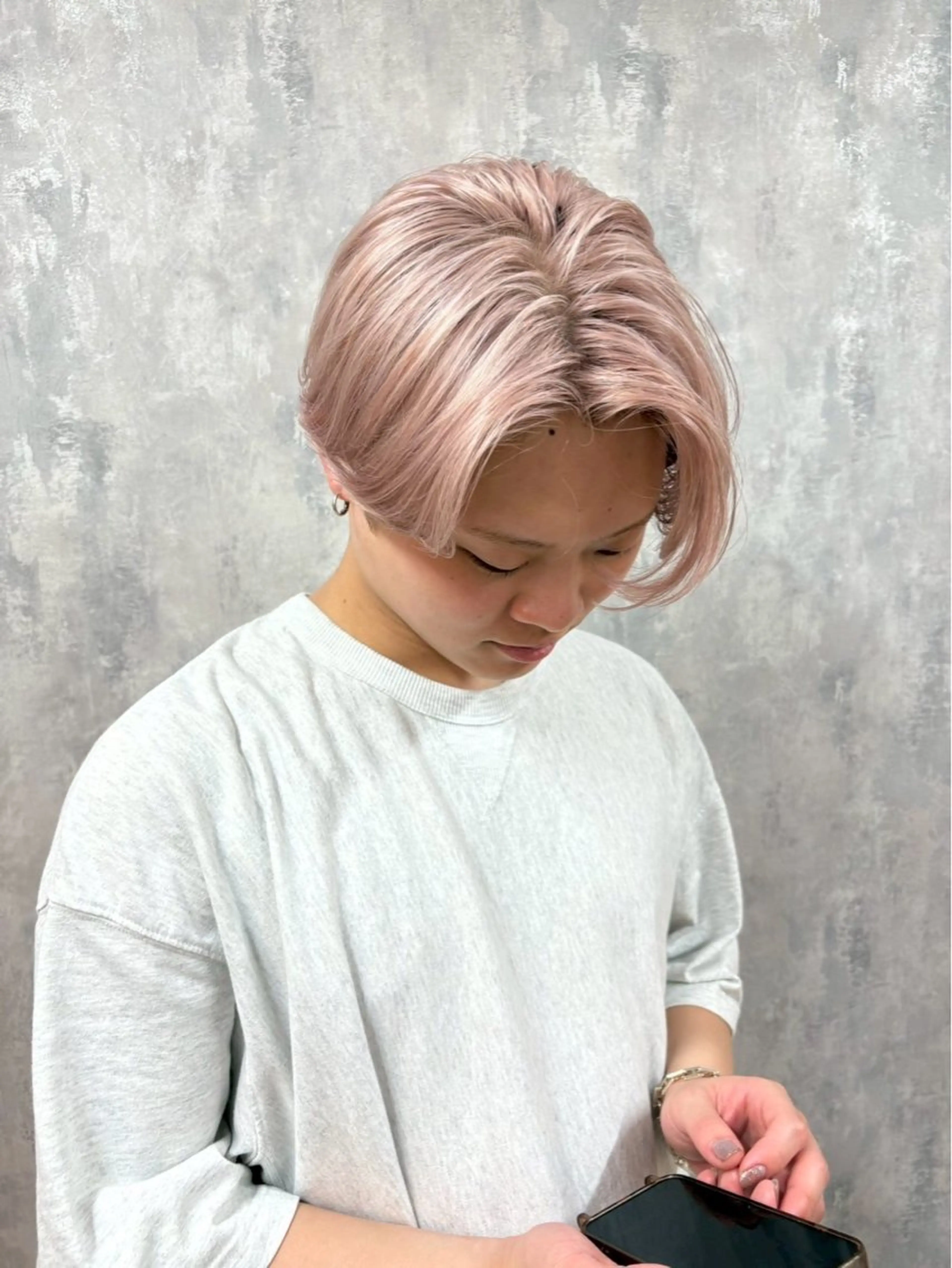 ショート カラー ヘアカラー 韓国系/ダブルカラー /トグチリンカのヘアスタイル