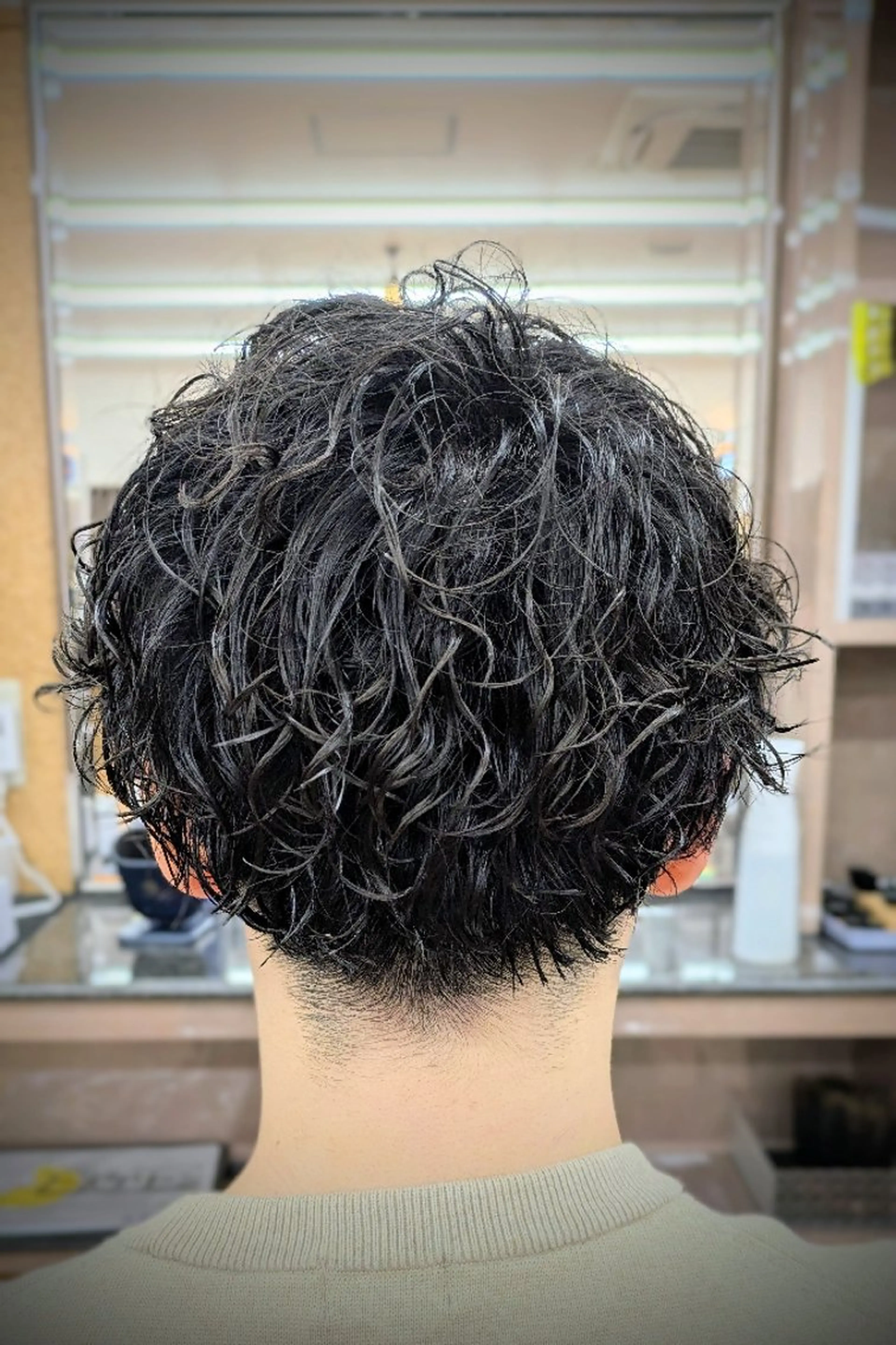 ショート パーマ 理容プラージュ燕三条 福井のヘアスタイル