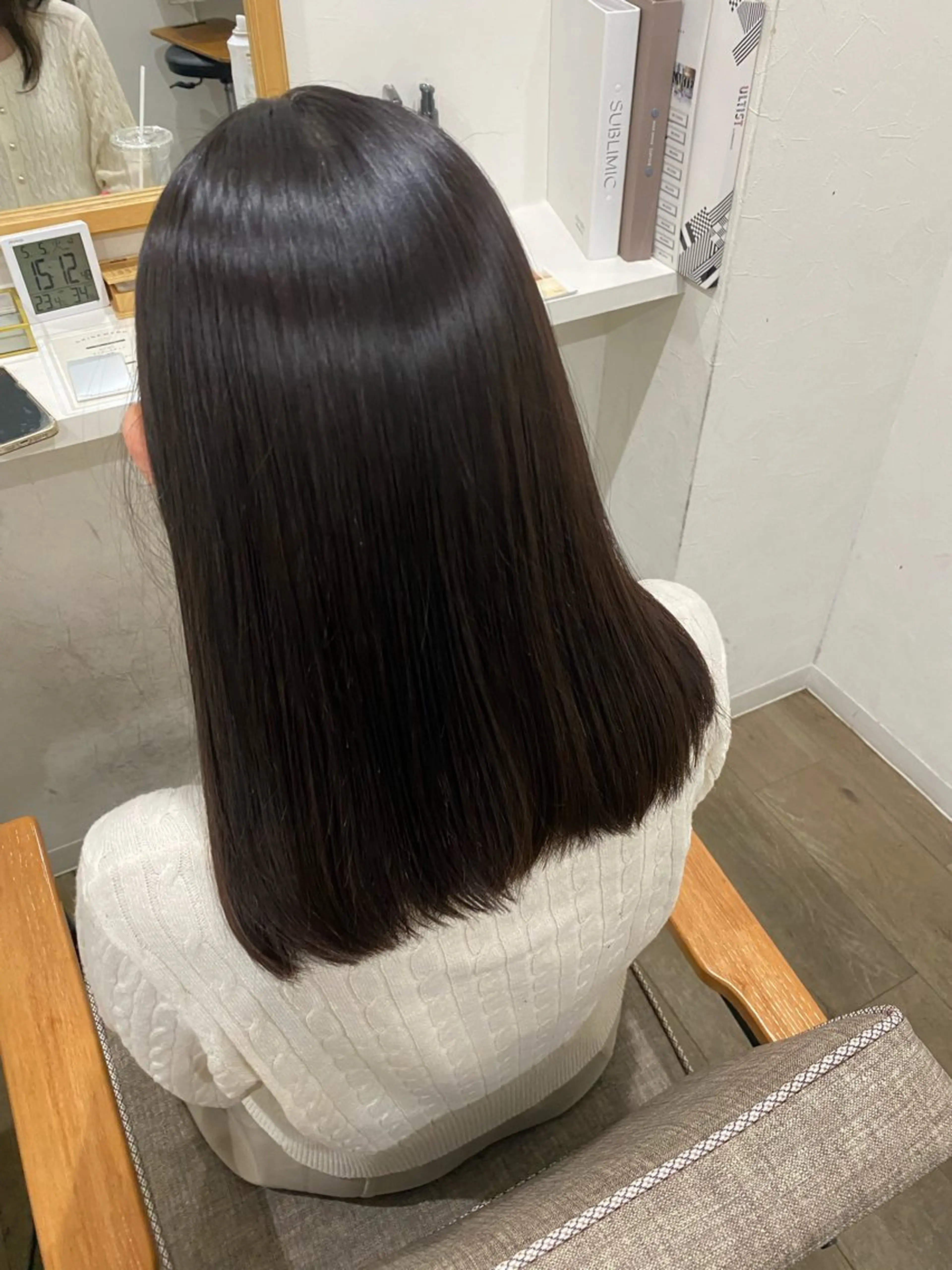 セミロング カット ヘアカラー 縮毛矯正 髪質改善サロン 梅田/ヨナミネのヘアスタイル