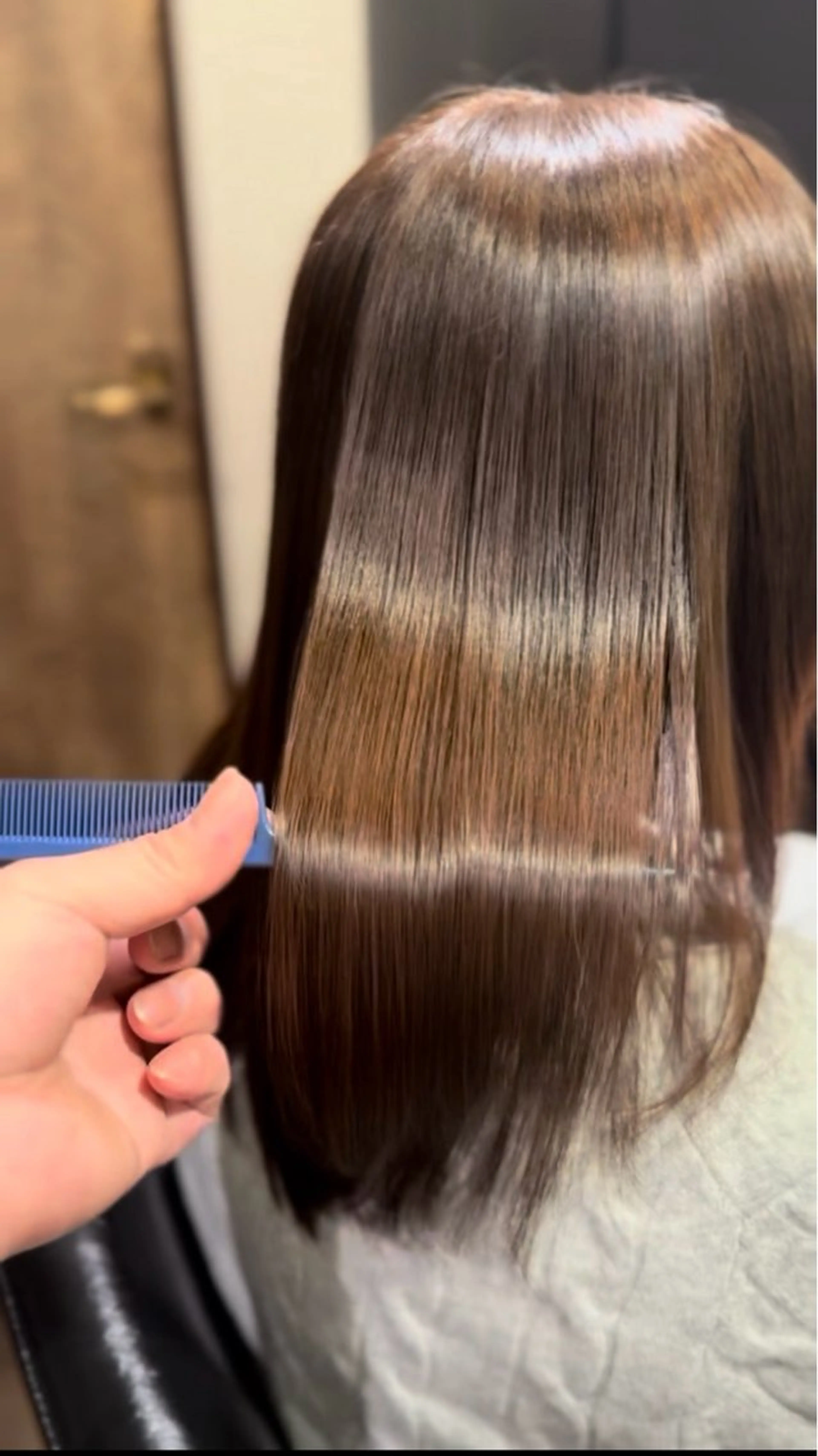 セミロング ヘアカラー トリートメント hair create Conté所属・富岡 俊行のヘアスタイル