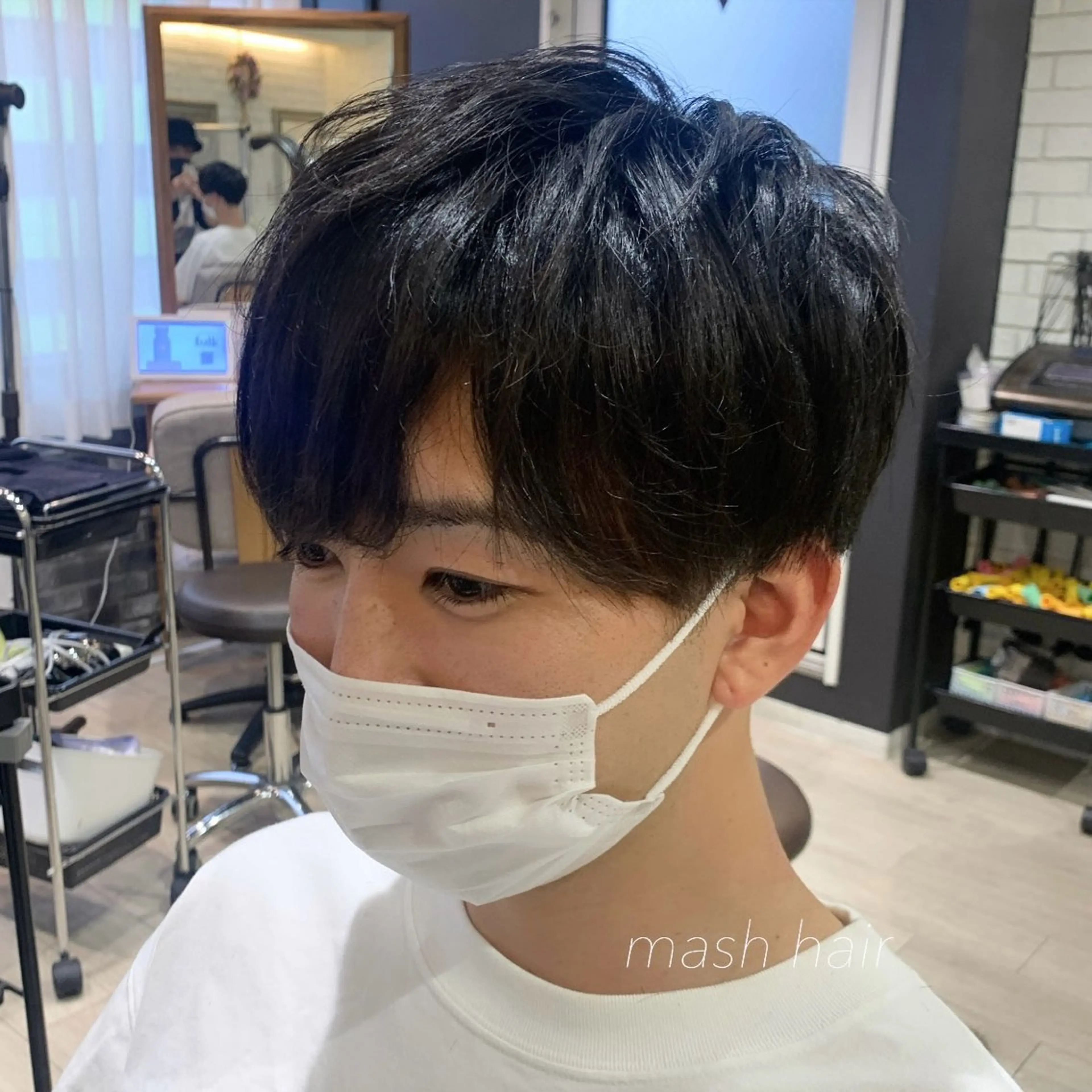 メンズ マッシュ 似合わせカット得意 💛RENA💛のヘアスタイル