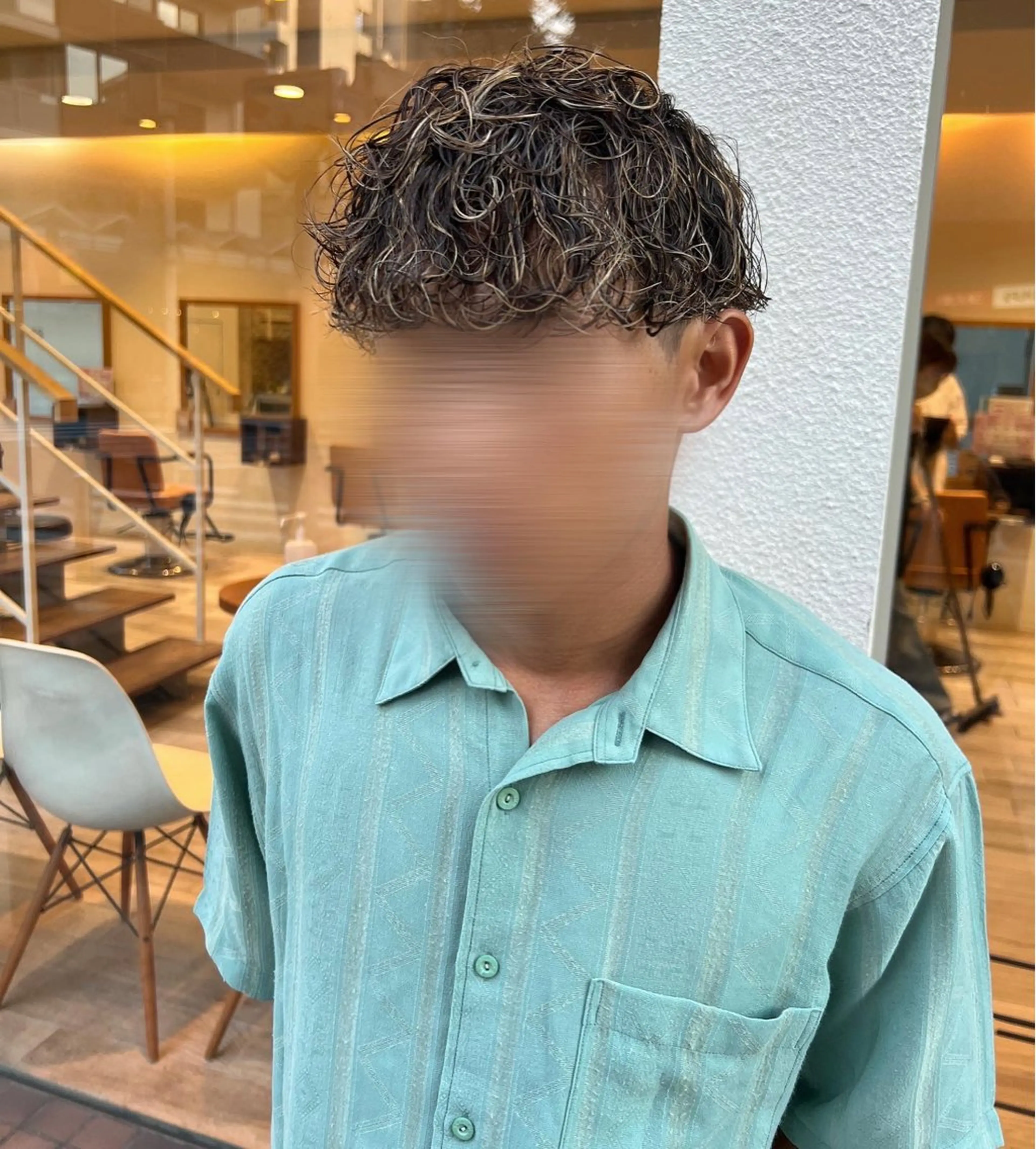 カラー パーマ メンズ カット パーマ Ore🫧タナカマヤ /柔らかい質感カラーのヘアスタイル