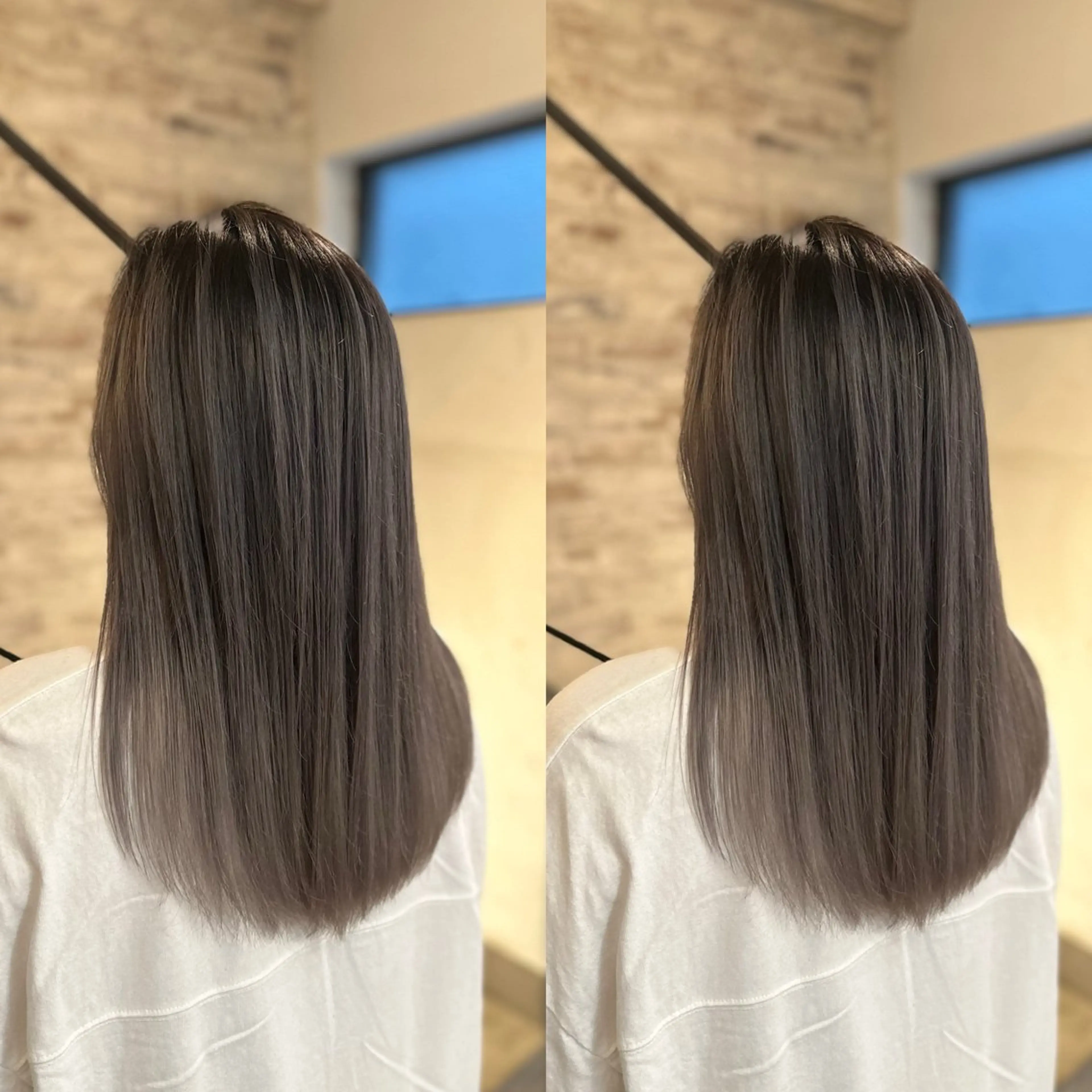 セミロング ヘアカラー 秋葉原　柏木絢汰 ✨当日予約okのヘアスタイル
