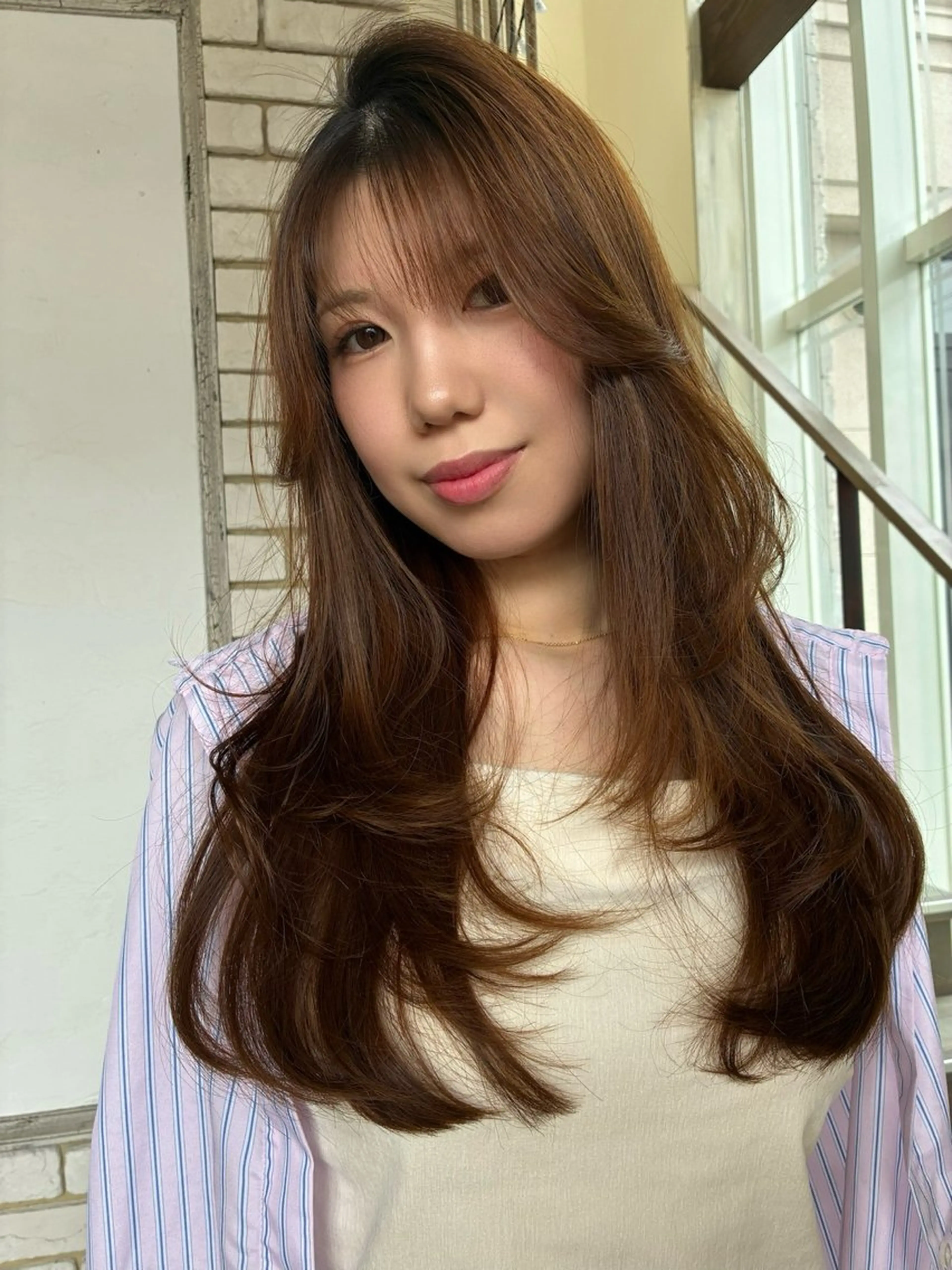 ロング カット ヘアカラー レイヤー特化/メンズ 特化/大野真央のヘアスタイル