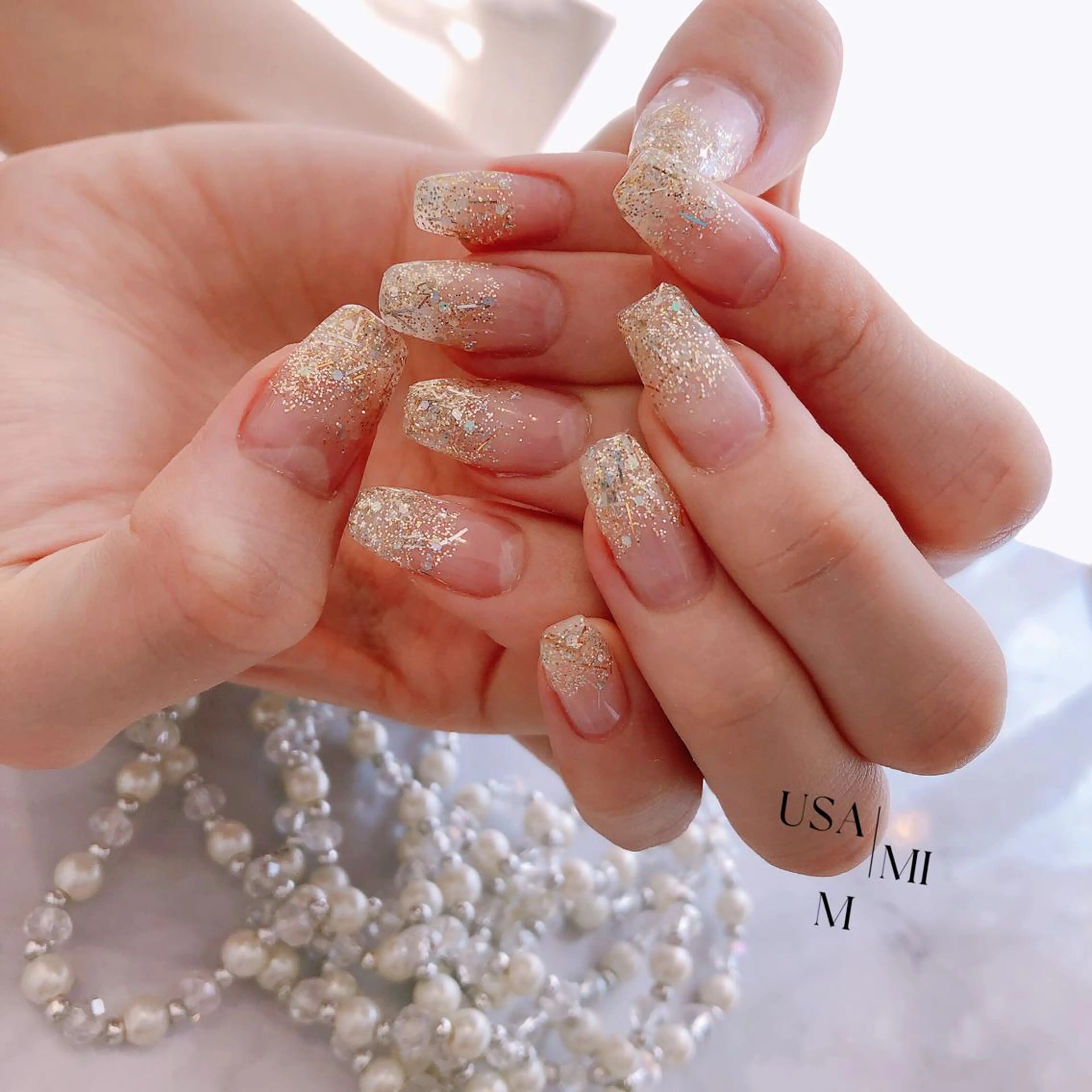 ミディアム ネイル USAMiMi 🐰💕のネイルデザイン