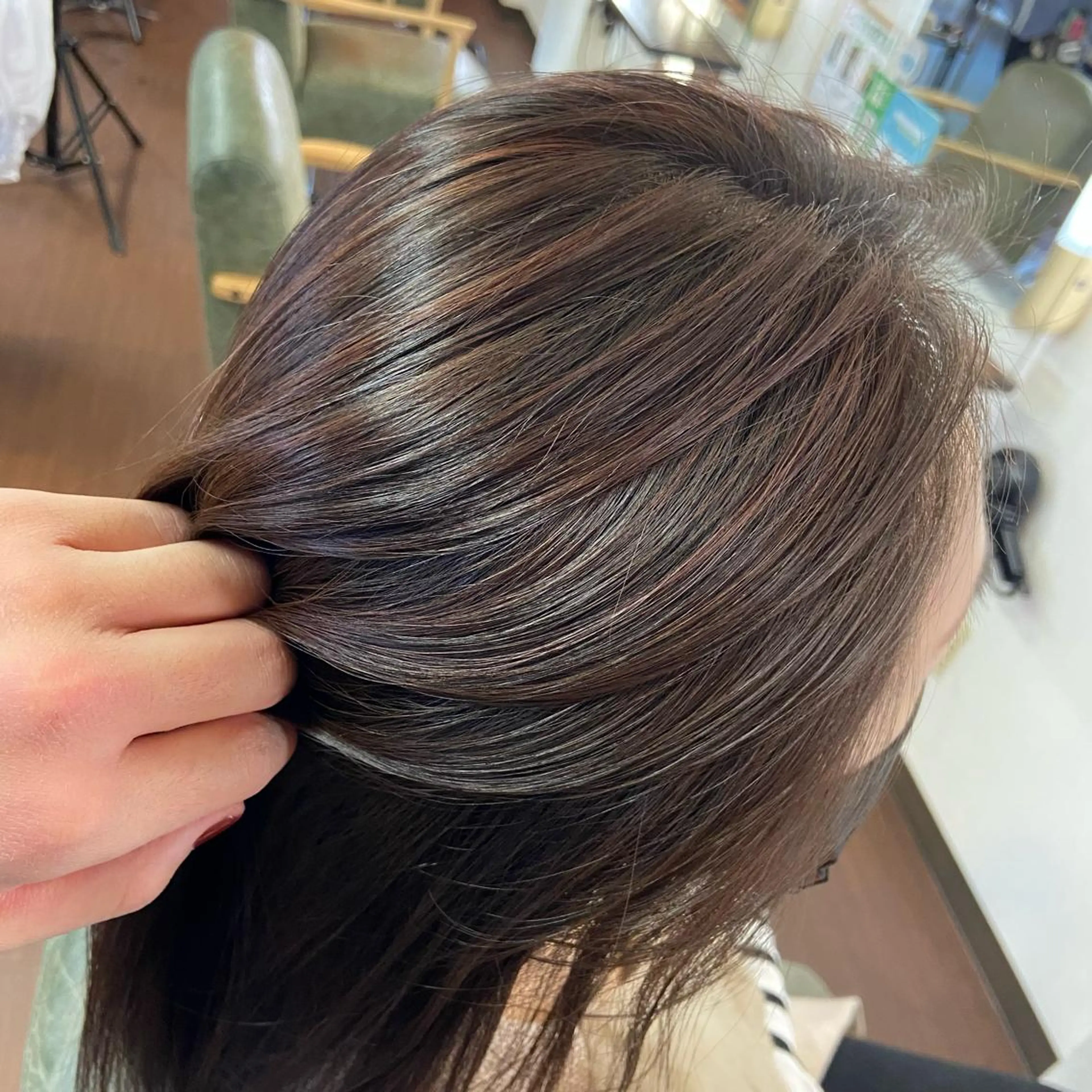 ロング カラー ブリーチ ハイライトカラー ブリーチなしカラー ハイライト 大人女性の艶カット カラー/菊池柊真🌟のヘアスタイル