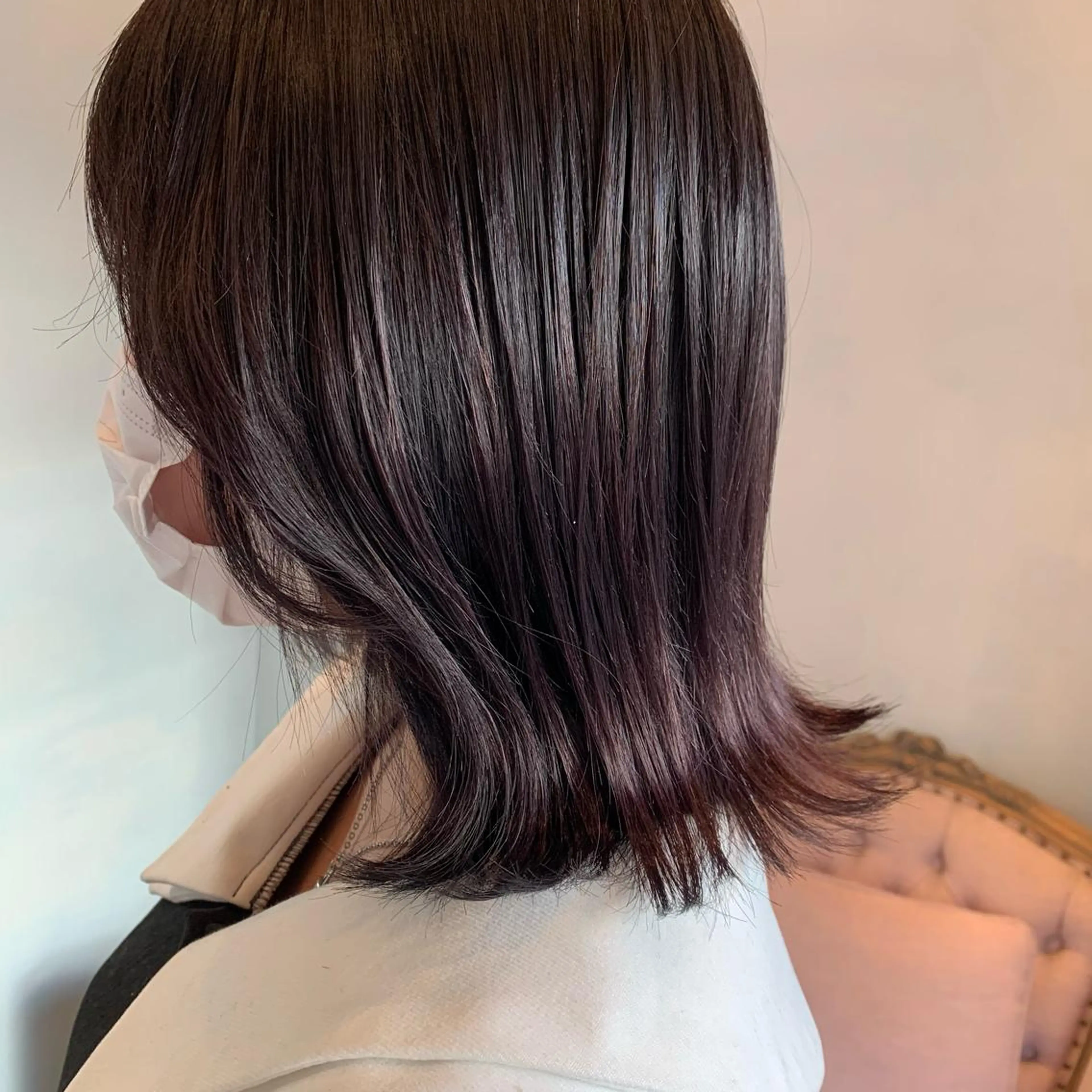 ミディアム カラー ベージュカラー ブリーチ パープルカラー BAROQUE gotou 🌙のヘアスタイル