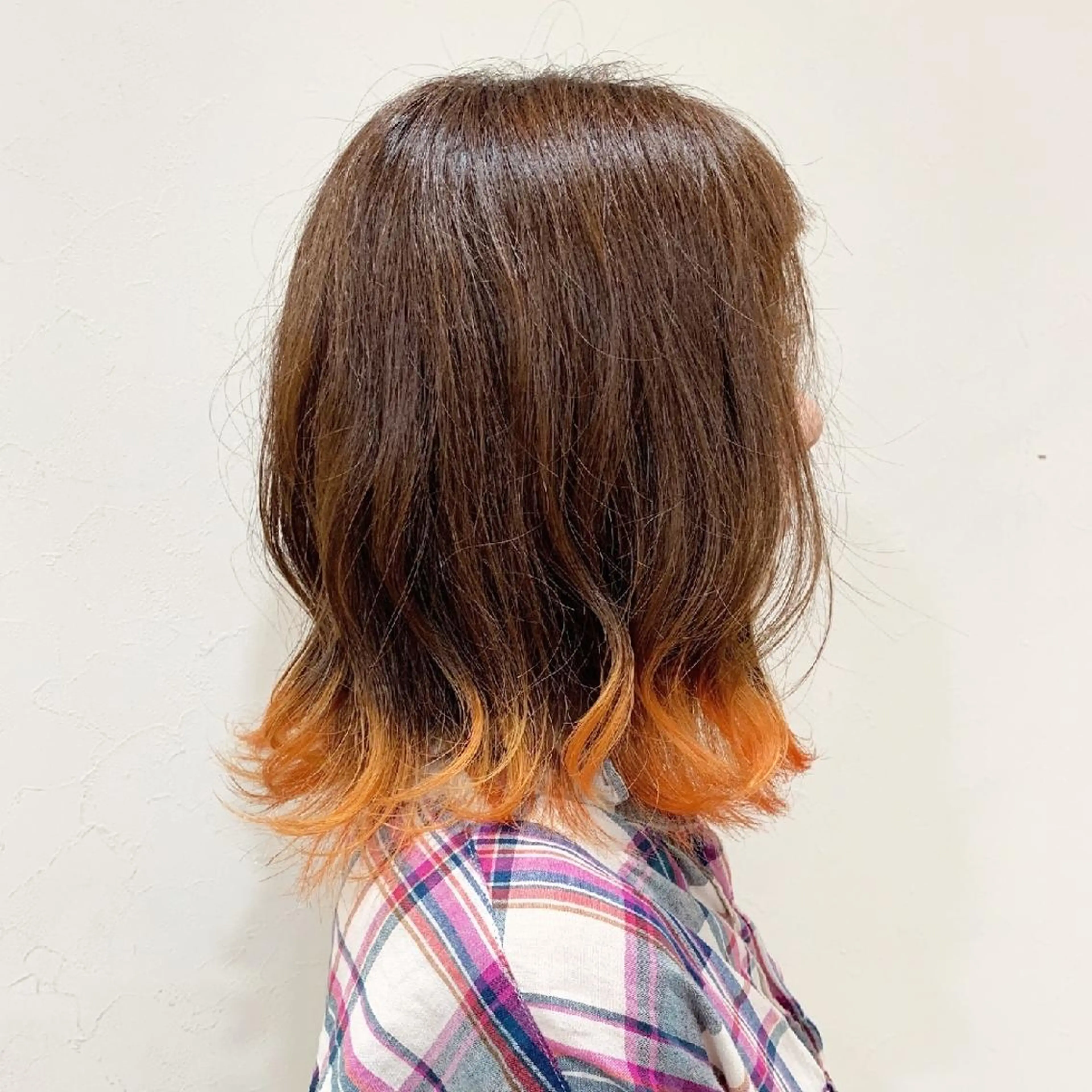 ミディアム カラー しらはま ようこのヘアスタイル