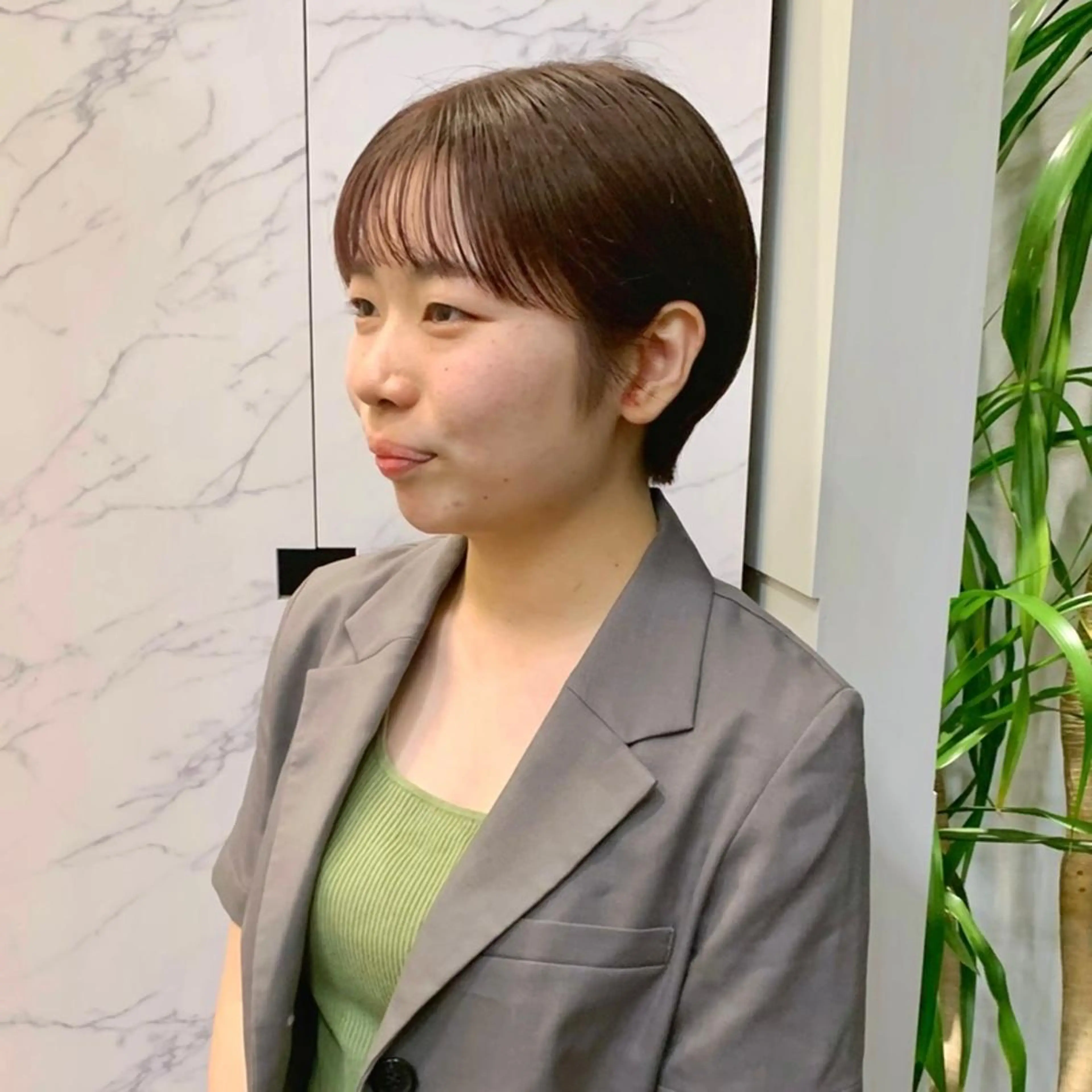 ショート カラー aoi /パーマ /まるみショートのヘアスタイル