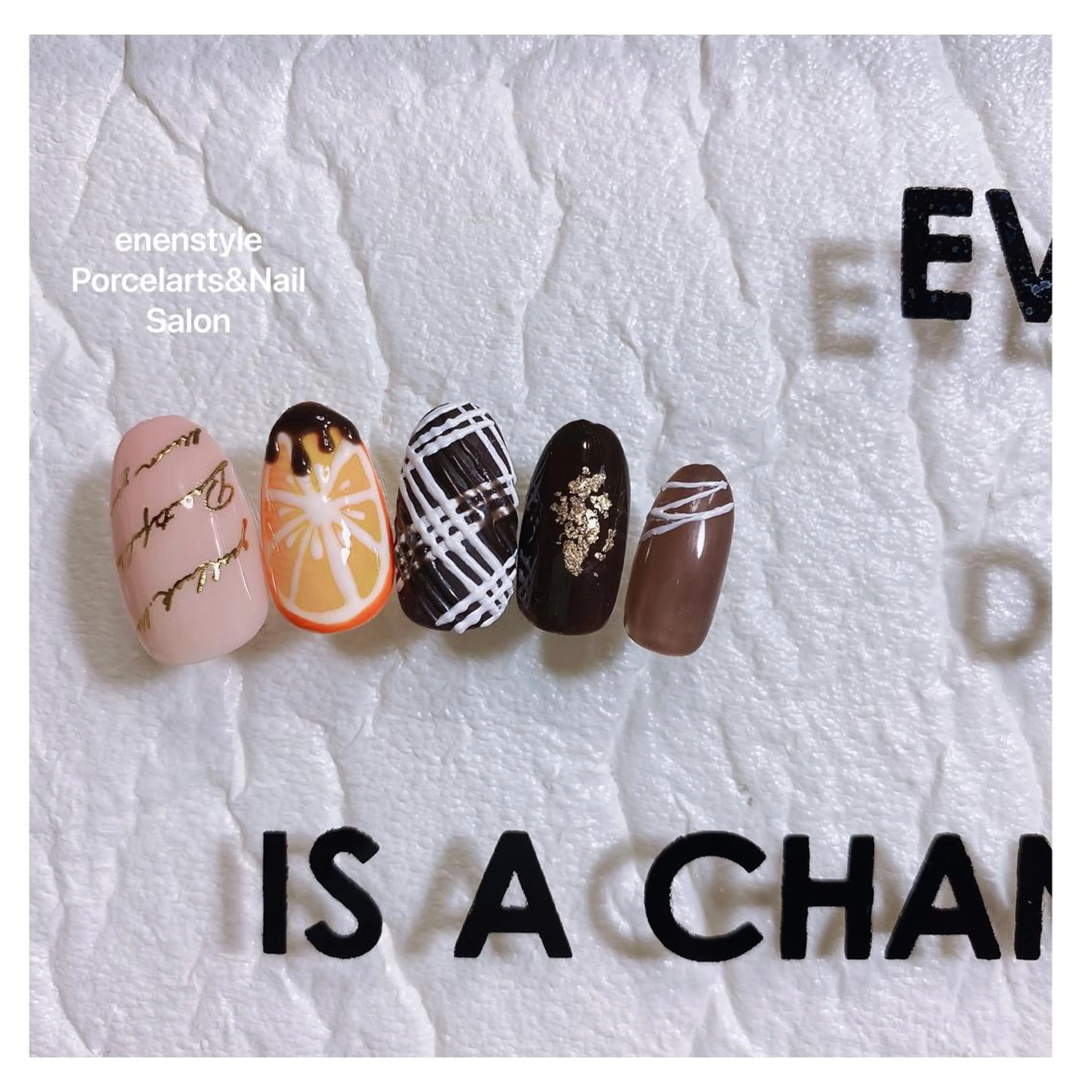 ミディアム ネイル ハンドネイル 👑enen style👑のネイルデザイン