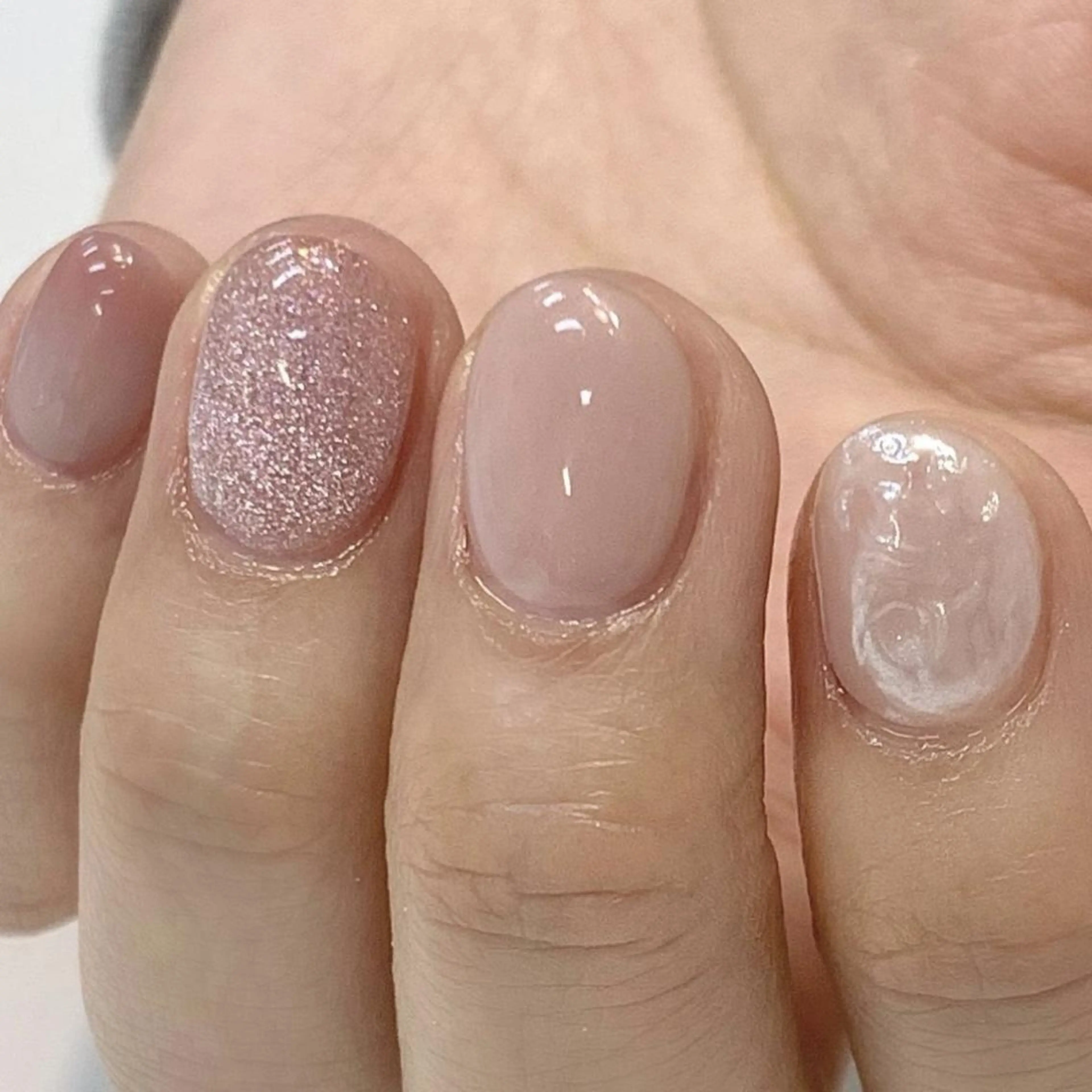 ネイル クリアネイル ジェルネイル パラジェル ハンドネイル 🩵Yun nail Salon 🩵のネイルデザイン