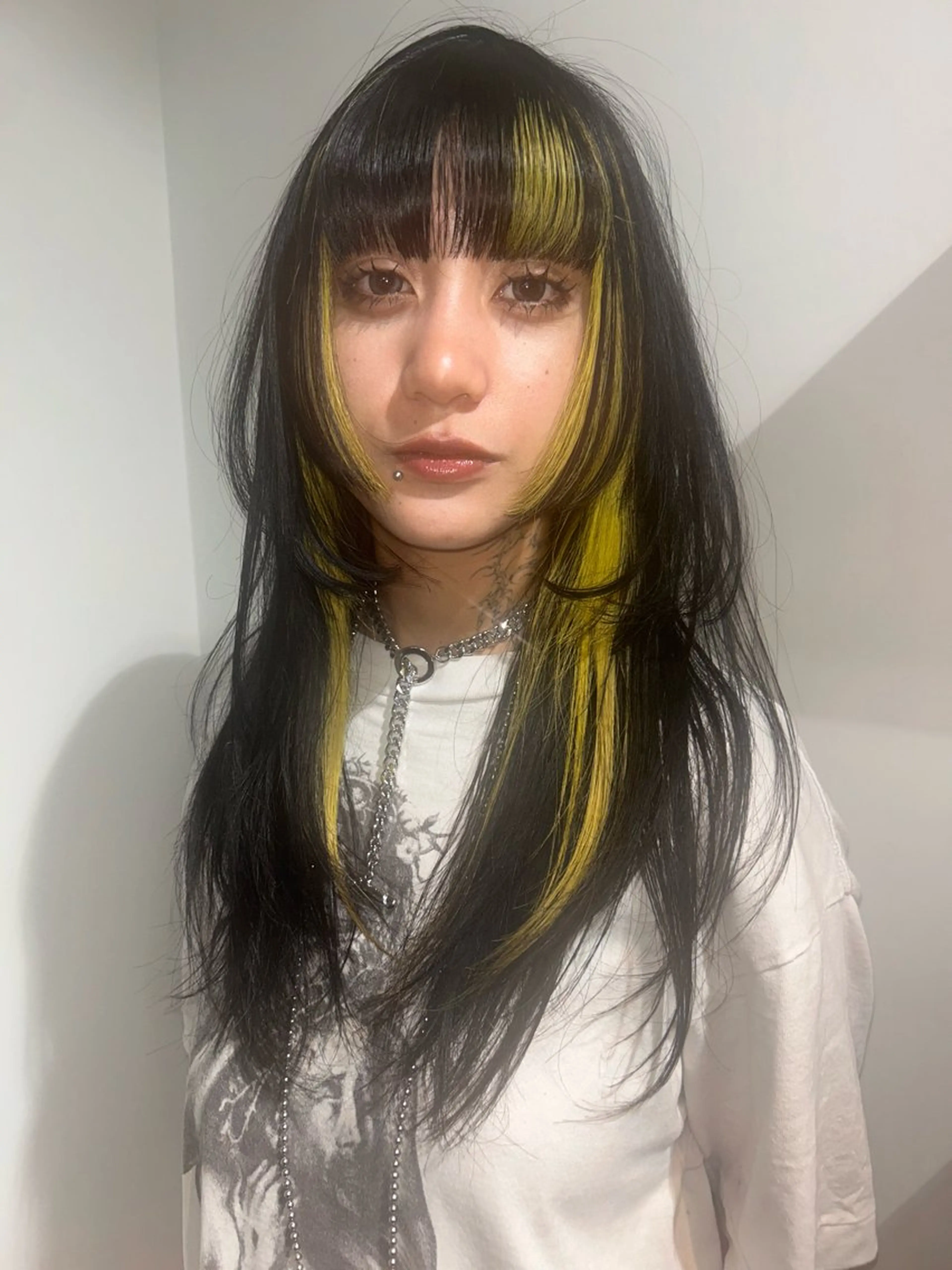 ロング カラー スギヤマ シユのヘアスタイル
