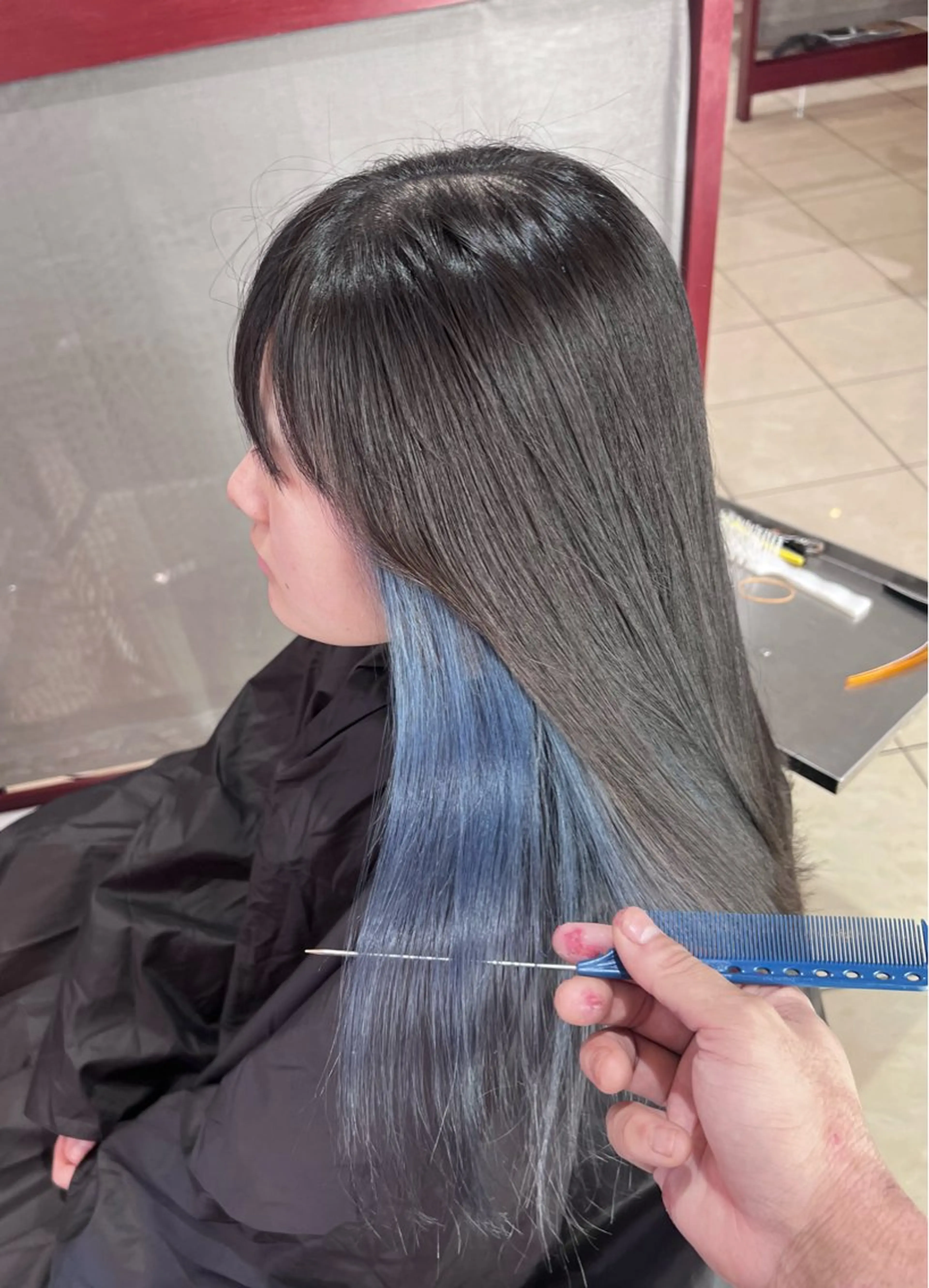 セミロング カラー ヘアカラー 坂本 優輝のヘアスタイル