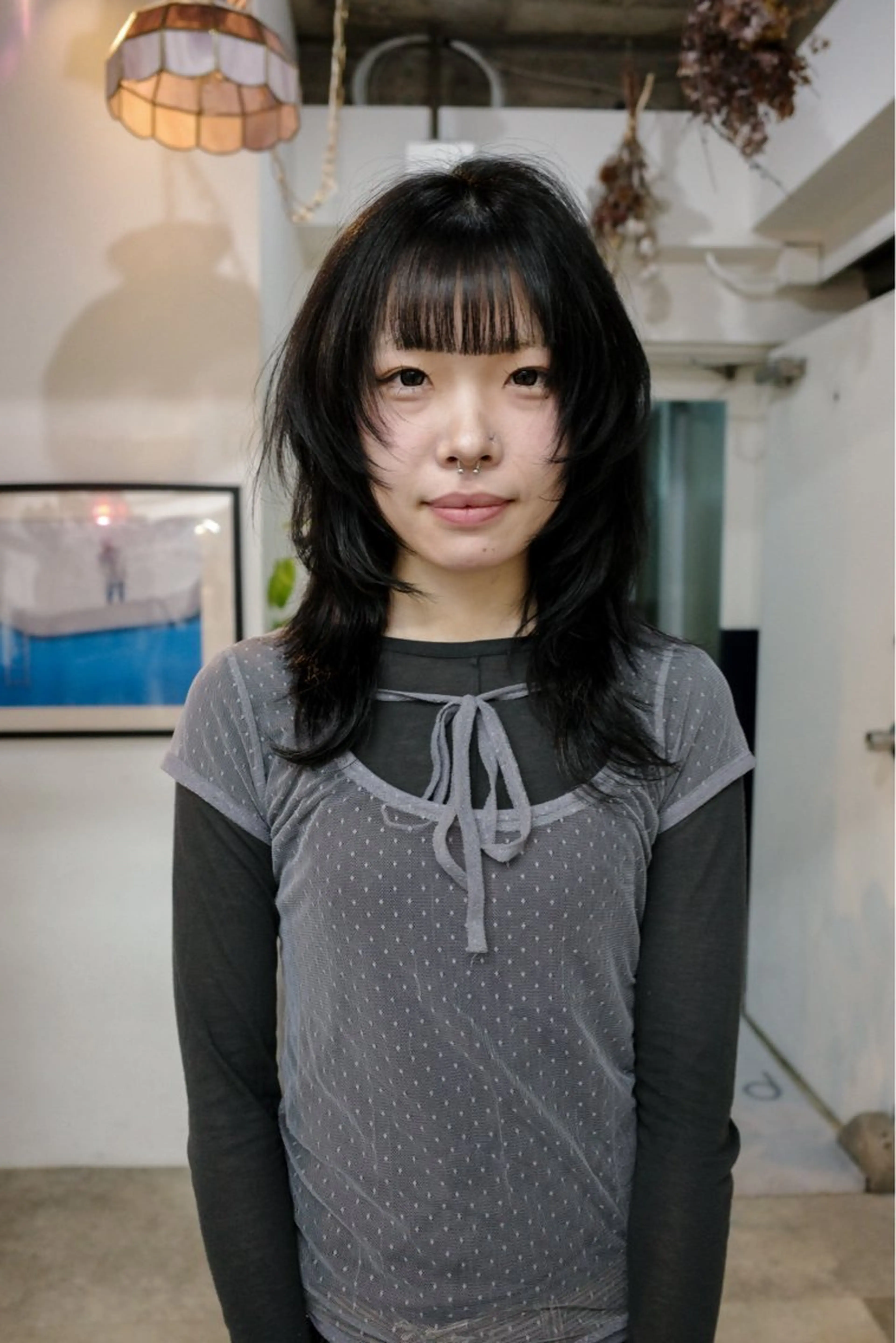 セミロング ハッシュカット レイヤーカット カット トリートメント palve/レイヤー /パーマ/熊谷翔のヘアスタイル