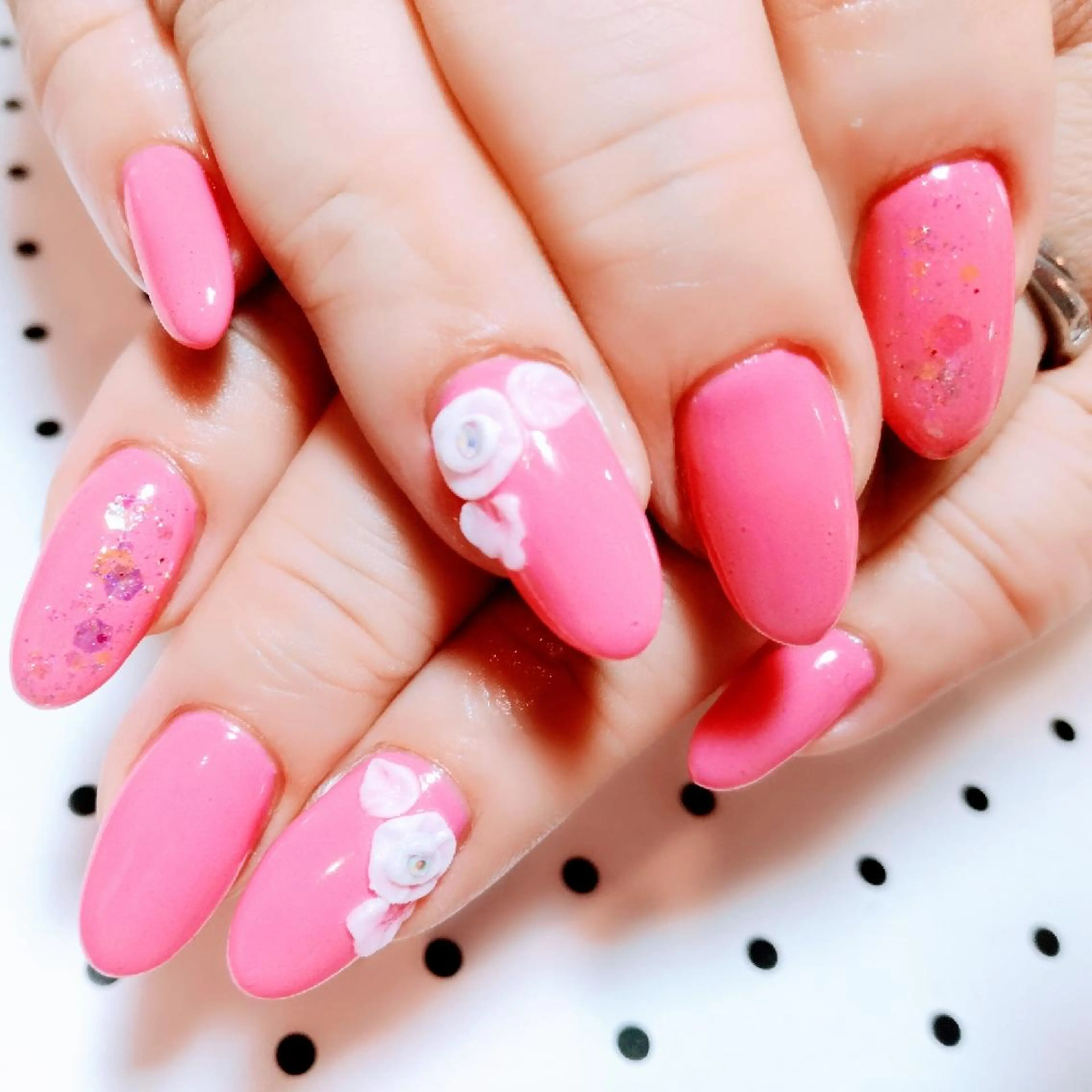 ロング ネイル アートネイル sweet pico 住吉のネイルデザイン