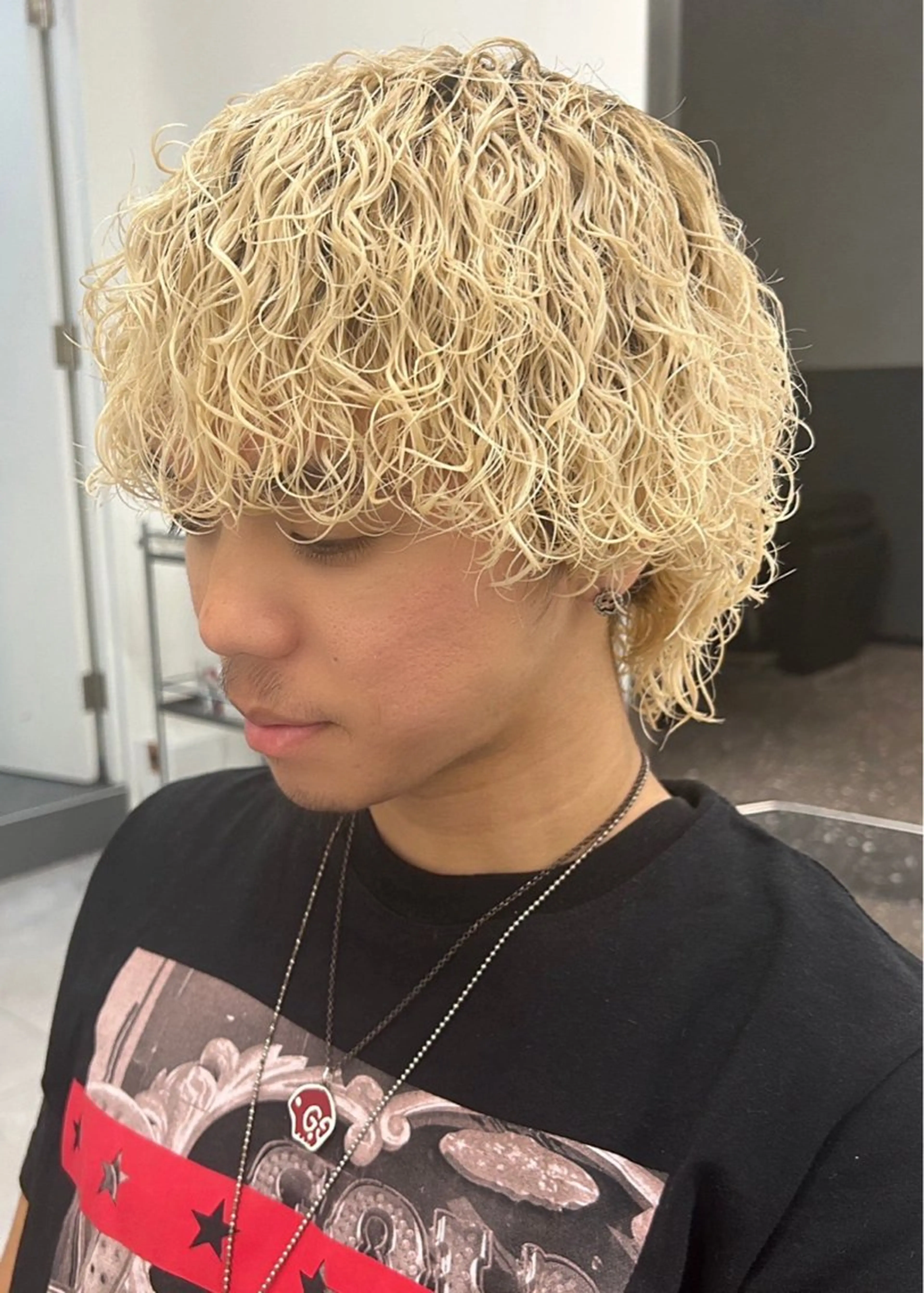 パーマ メンズ メンズブリーチ メンズパーマ メンズ専門/パーマ 特化/栄/北出瑞貴のヘアスタイル