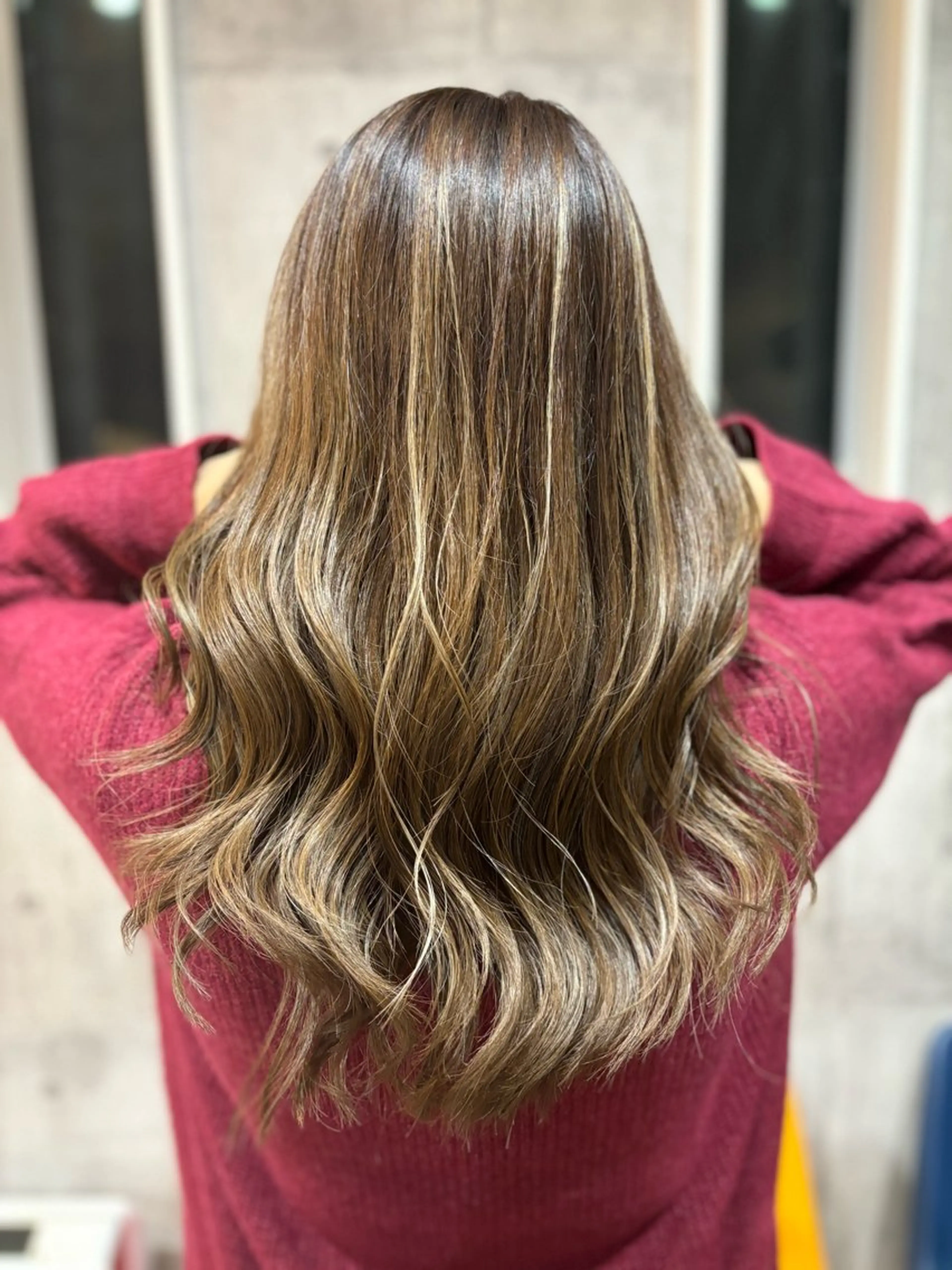 セミロング カット ヘアカラー yoshihara yuukiのヘアスタイル