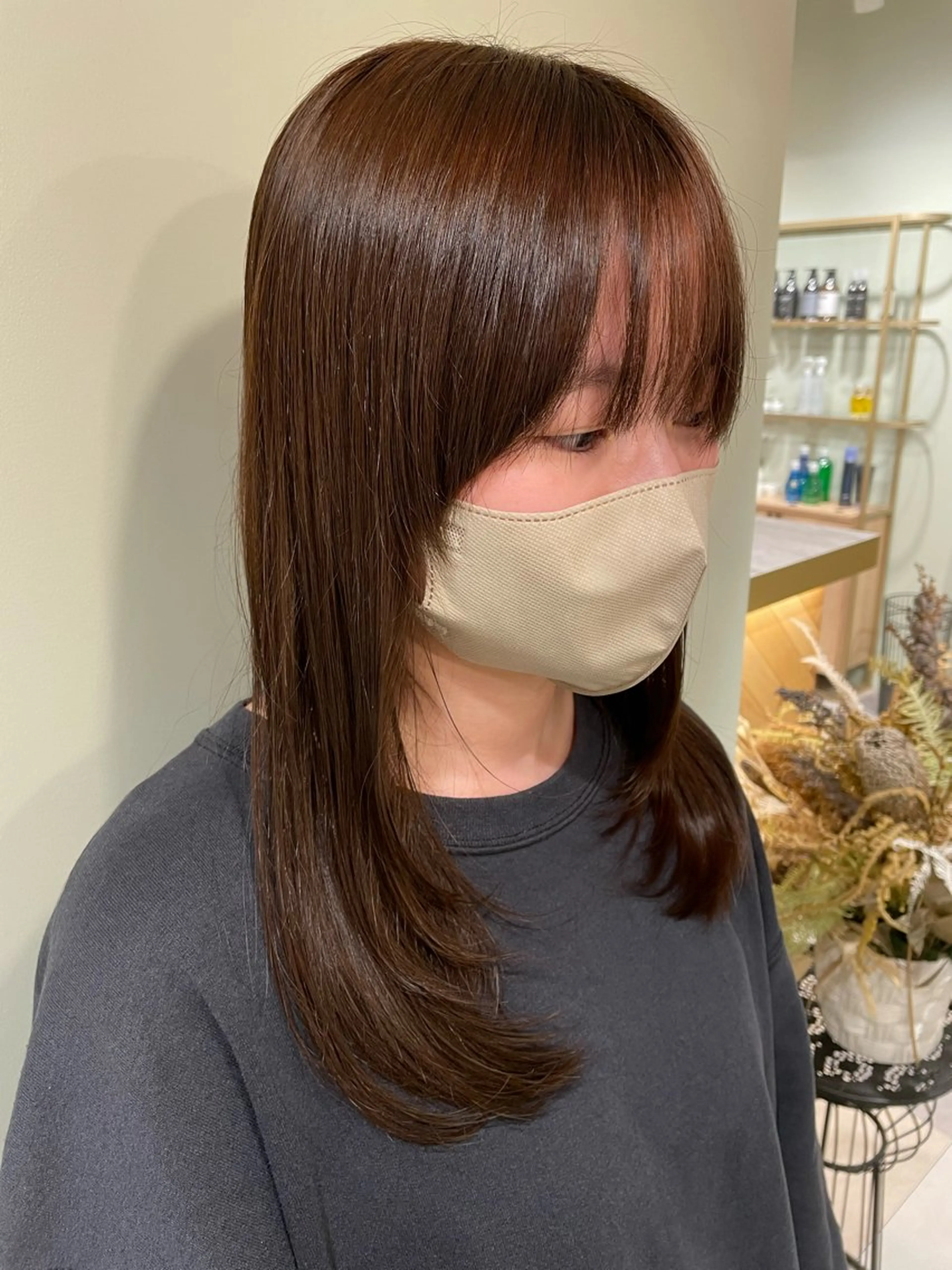 ミディアム 永沼 美月のヘアスタイル