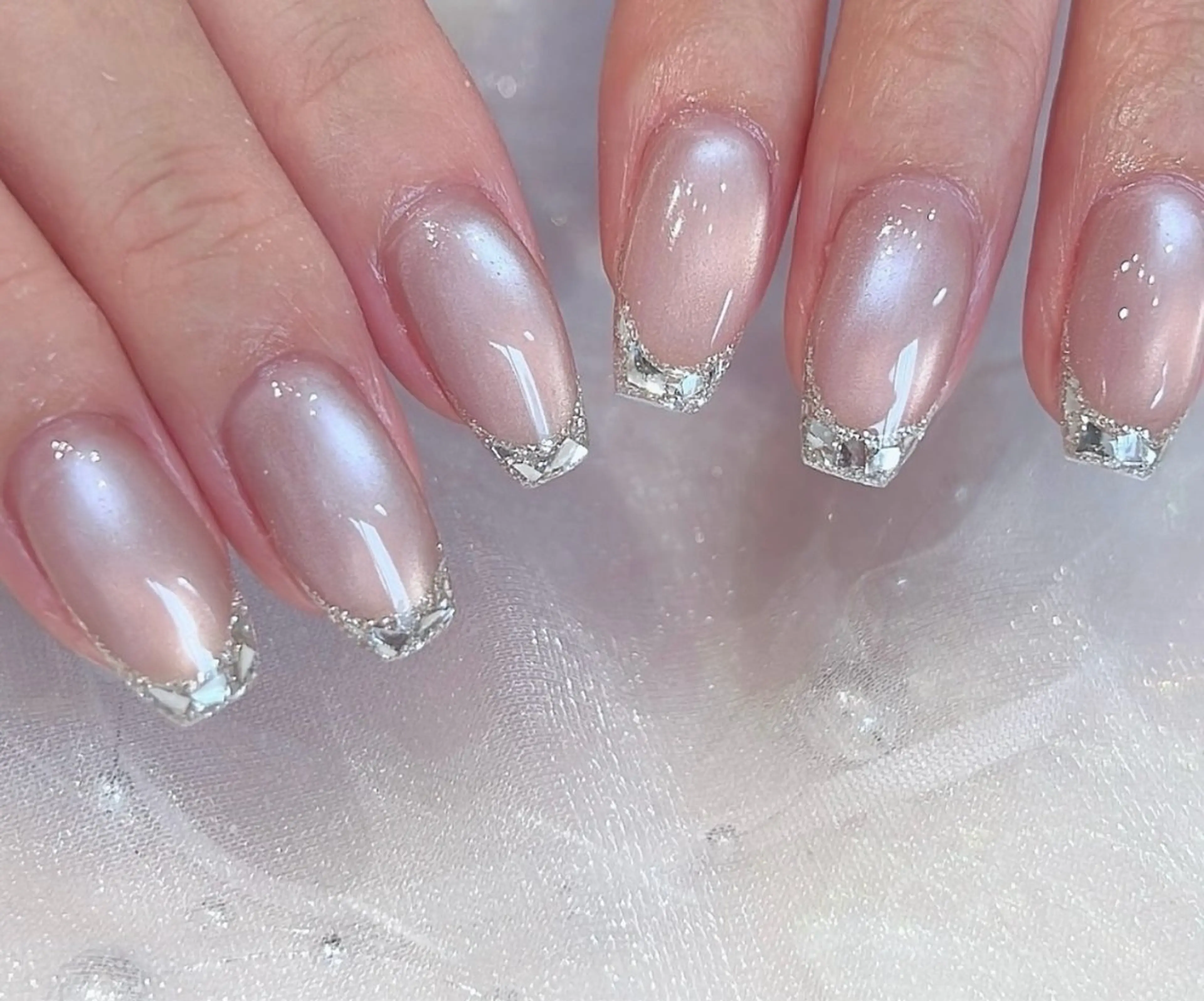 ネイル 韓国ネイル 持ち込み ニュアンスネイル ネイルチップ ハンドネイル TABI ANA.CHUOのネイルデザイン