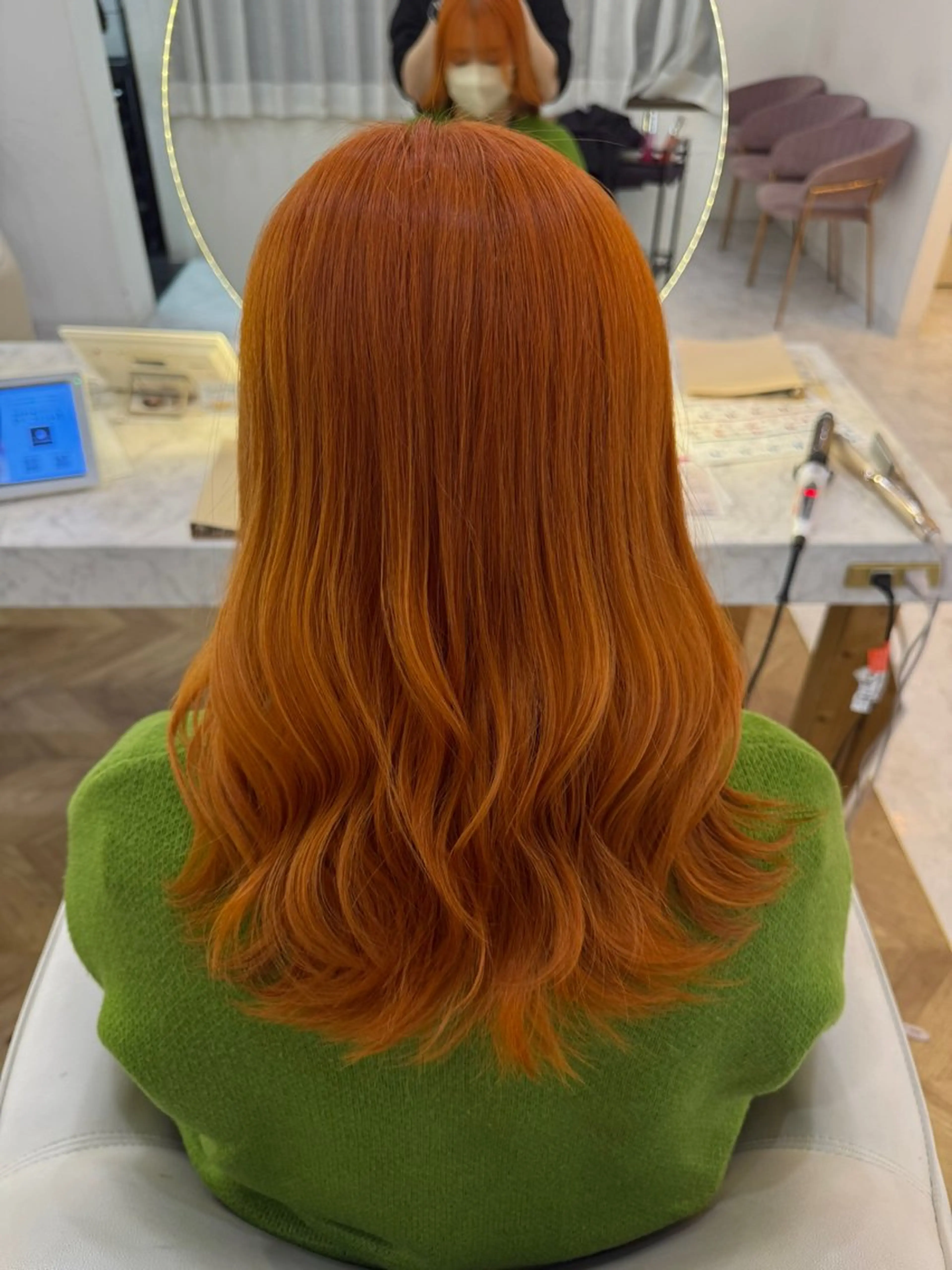 セミロング ヘアカラー 小林 美月  透明感カラーのヘアスタイル