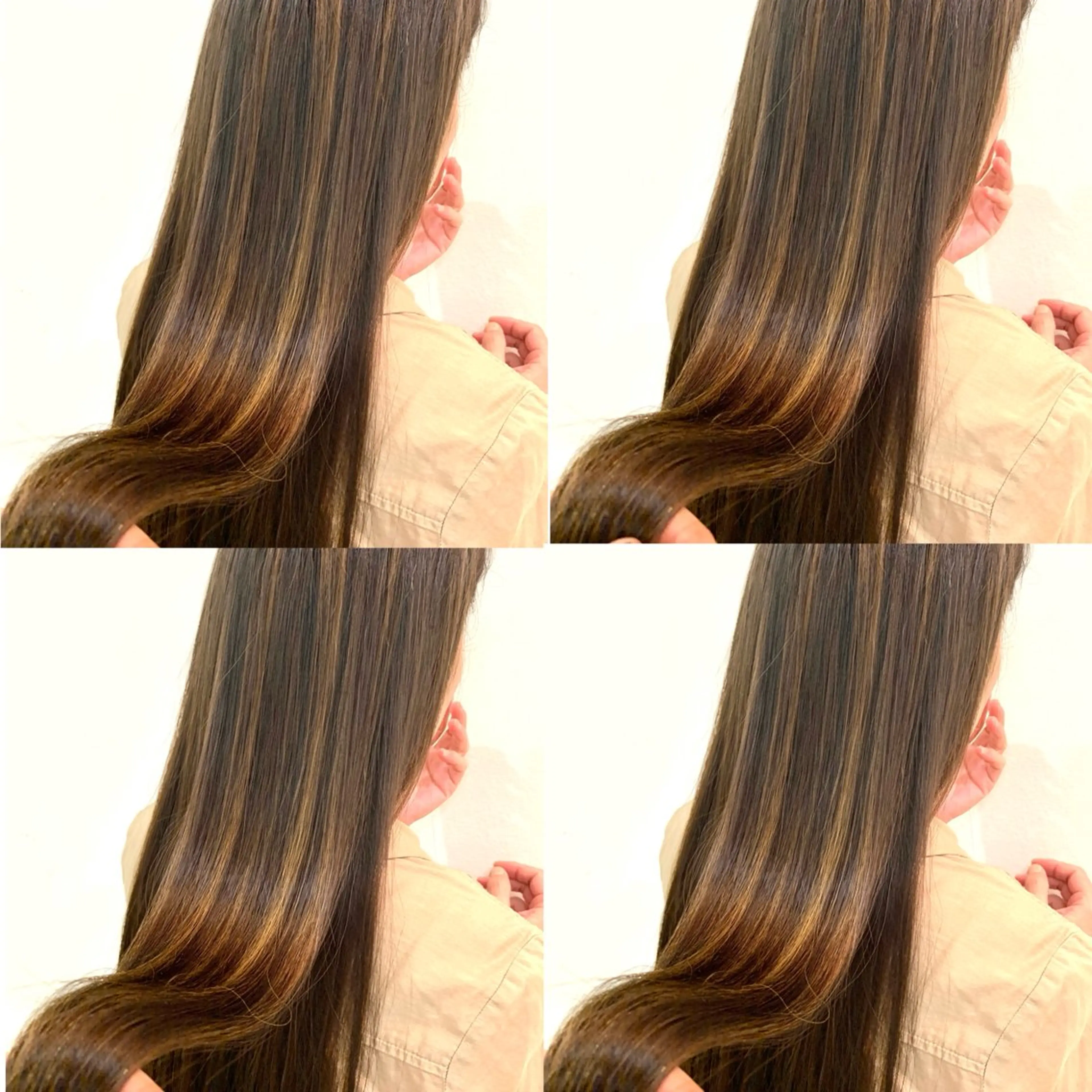 ロング カラー カット ヘアカラー トリートメント 【髪質改善特化】 艶髪/透明感カラーのヘアスタイル