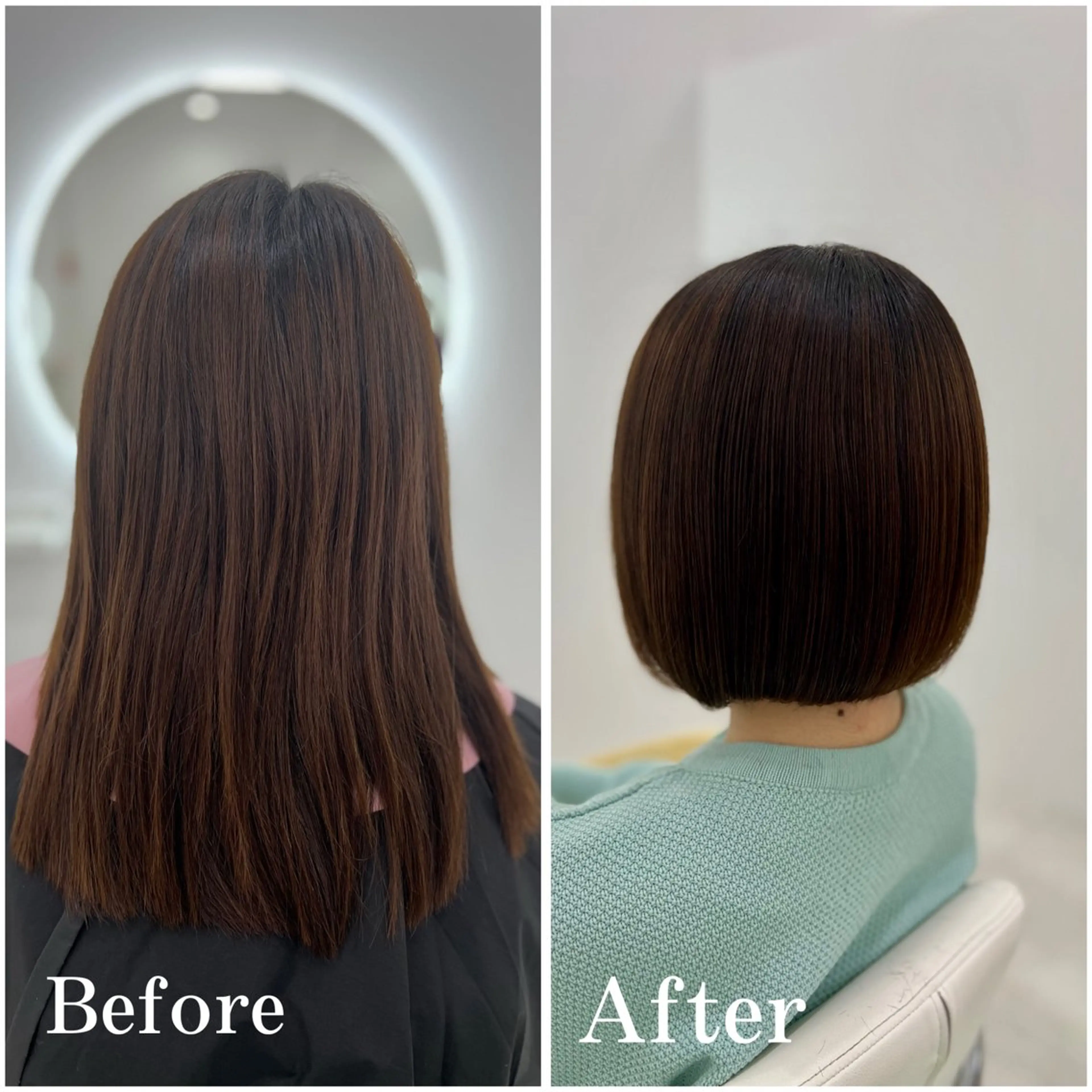 ショート カット ヘアカラー トリートメント ✄﻿aini天王寺 ✄﻿ゆ乃のヘアスタイル