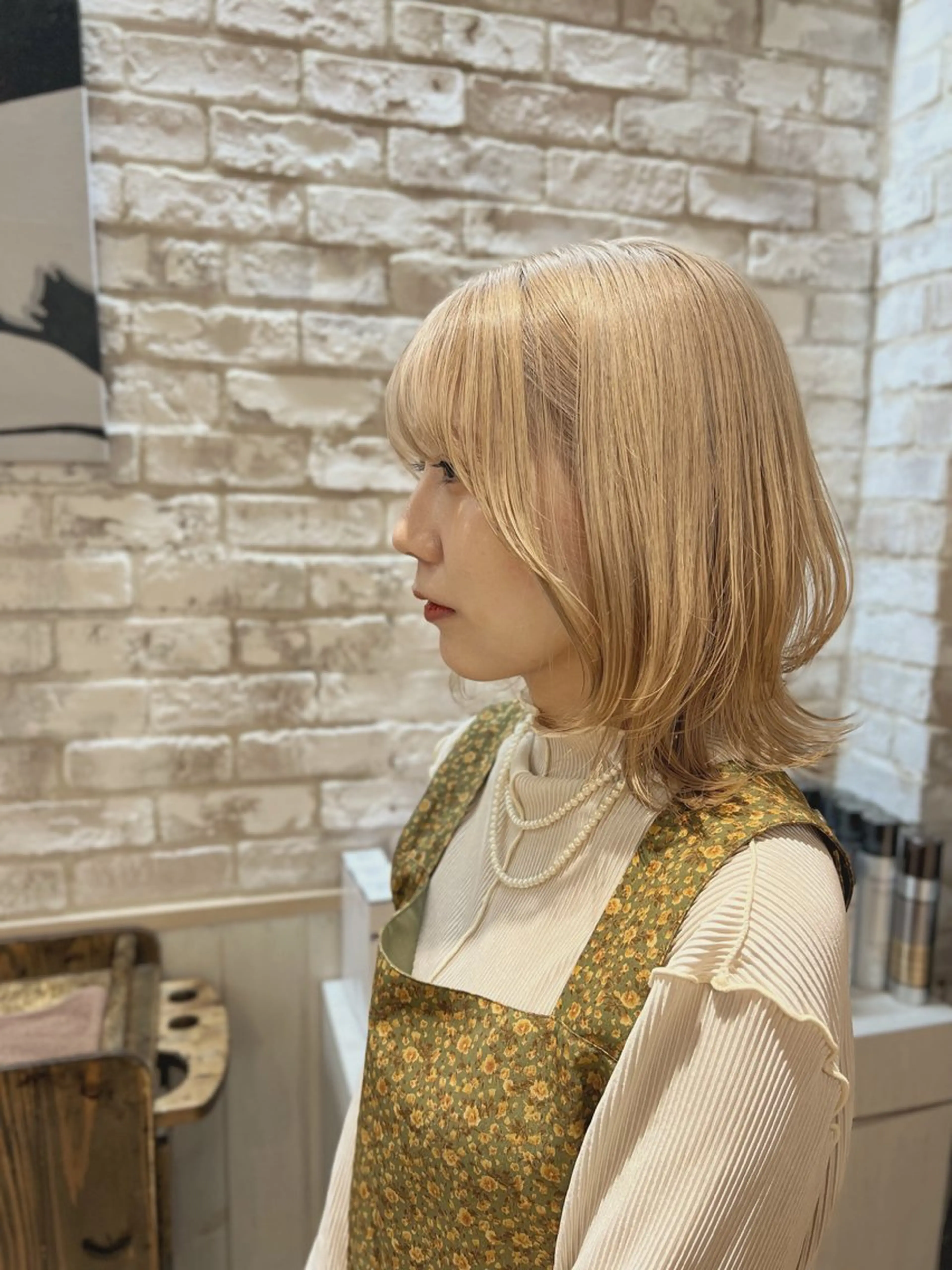 ミディアム カラー 渋谷　今泉ひろき 髪質改善×美髪矯正のヘアスタイル