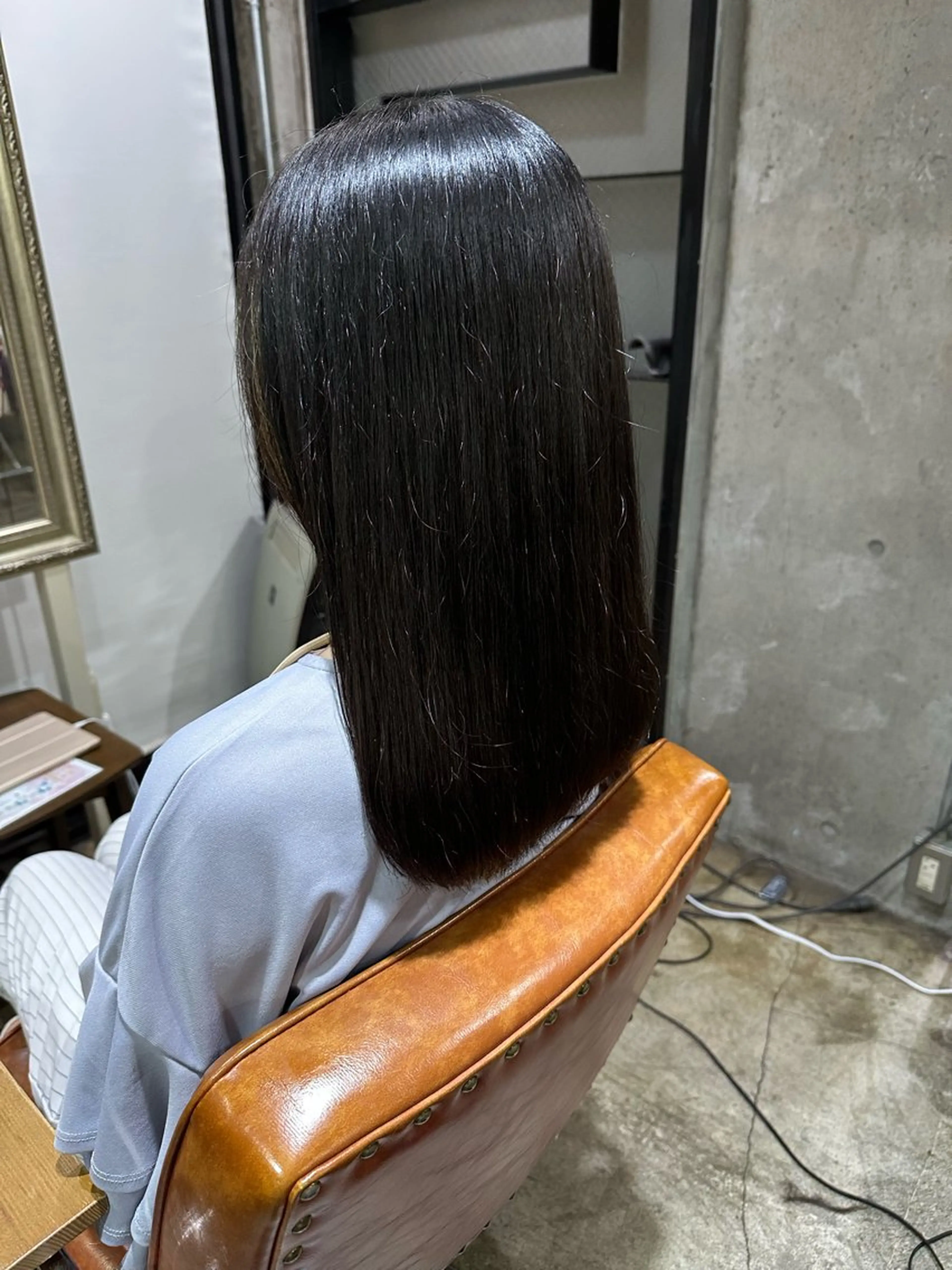 ロング 🔥コテ巻き風 ボブパーマ🔥のヘアスタイル