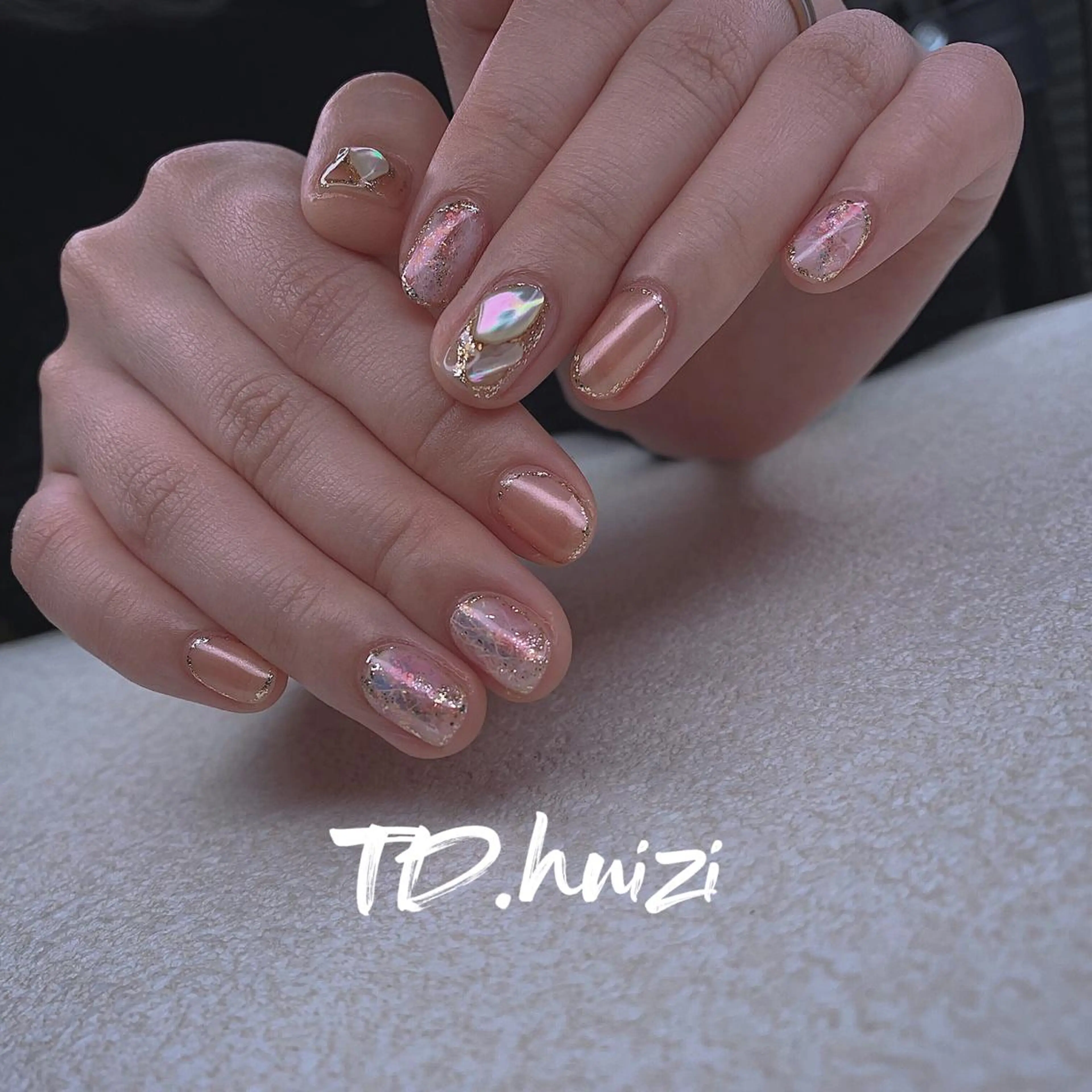 ショート めぐみのネイルサロン スタッフ練習のネイルデザイン