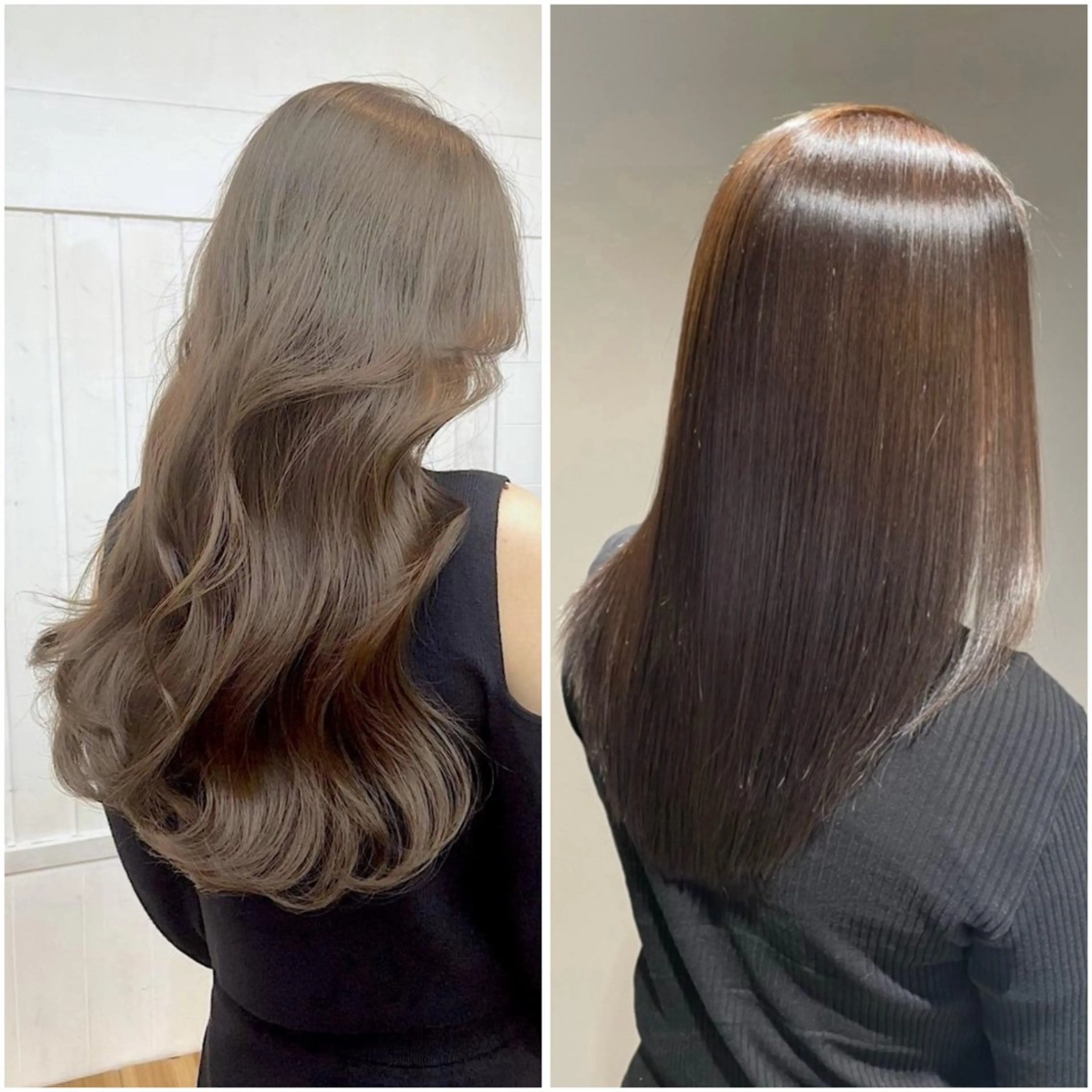 ロング カラー 透明感カラー 縮毛矯正 カット ヘアカラー トリートメント ヘッドスパ ヘアセット 盛れる艶カラー× レイヤーカット/咲来のヘアスタイル