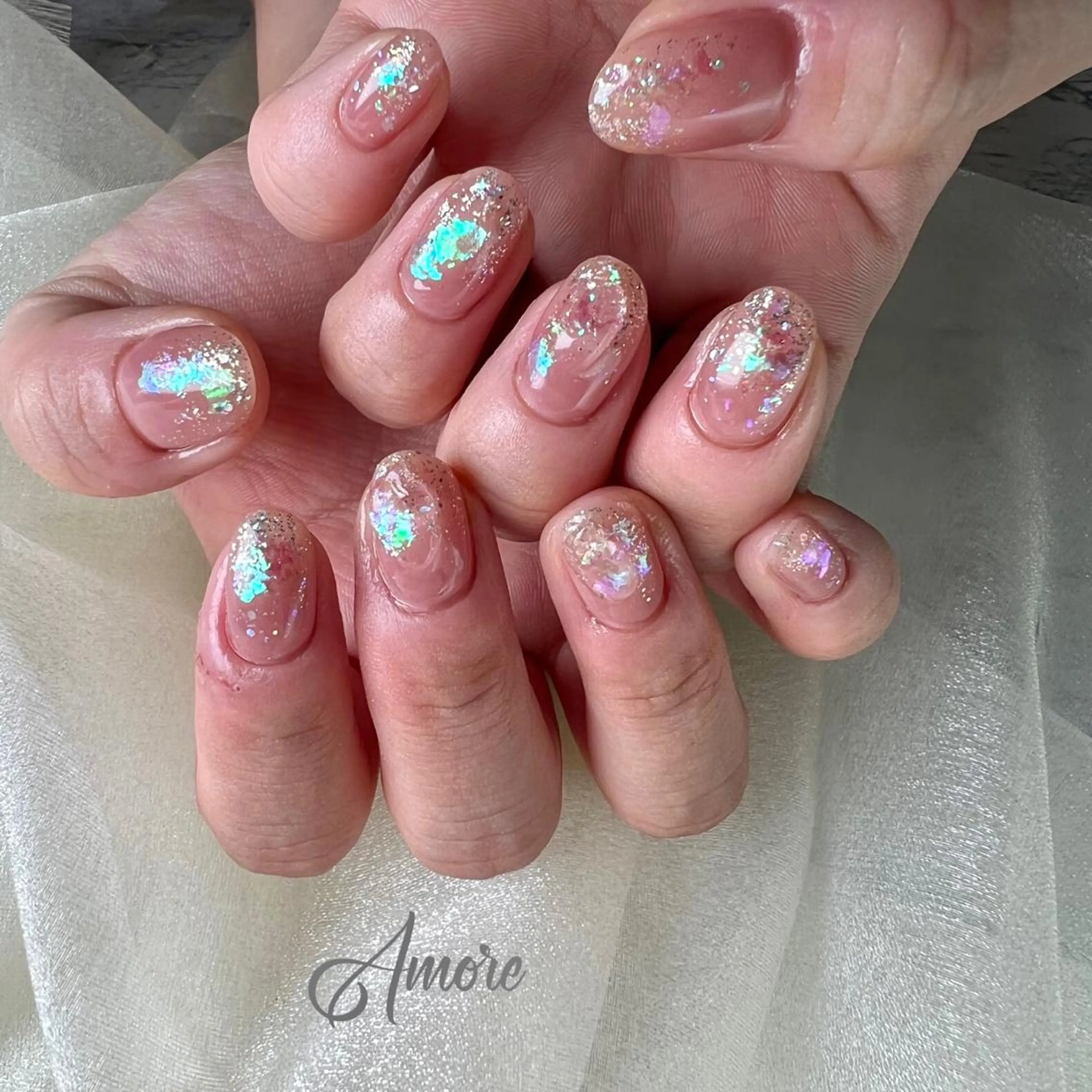 ネイル ジェルネイル 氷ネイル・うるうるネイル マグネットネイル ミラーネイル ニュアンスネイル You kyehwaのネイルデザイン