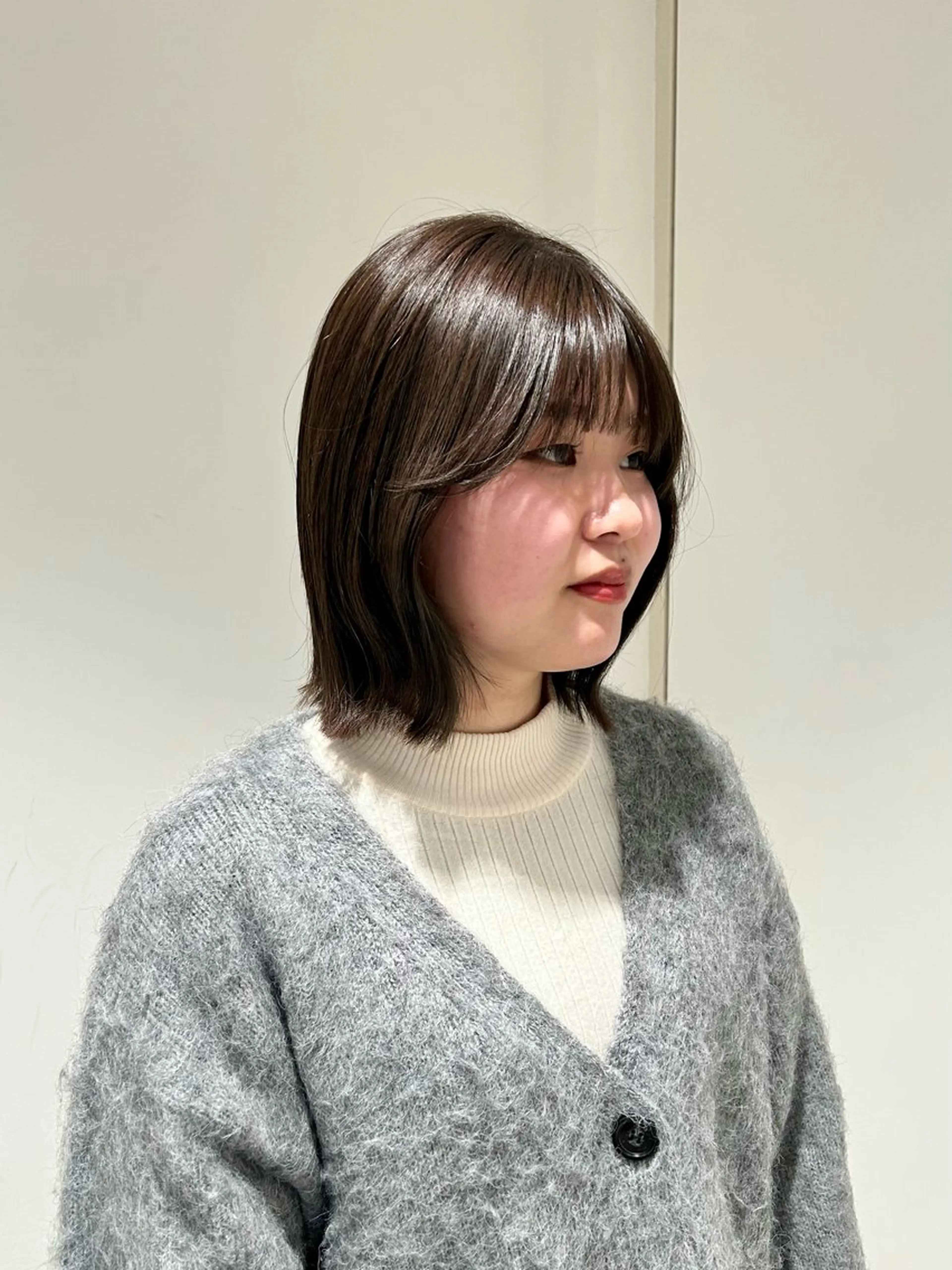 ショート カラー ベージュカラー オリーブベージュ ボブ くびれヘア カット ヘアカラー トリートメント ヘッドスパ GO TODAY  SHAIRE  SALON   渋谷モディ所属・スキバサミを使わない カット🌼唯🌼のヘアスタイル