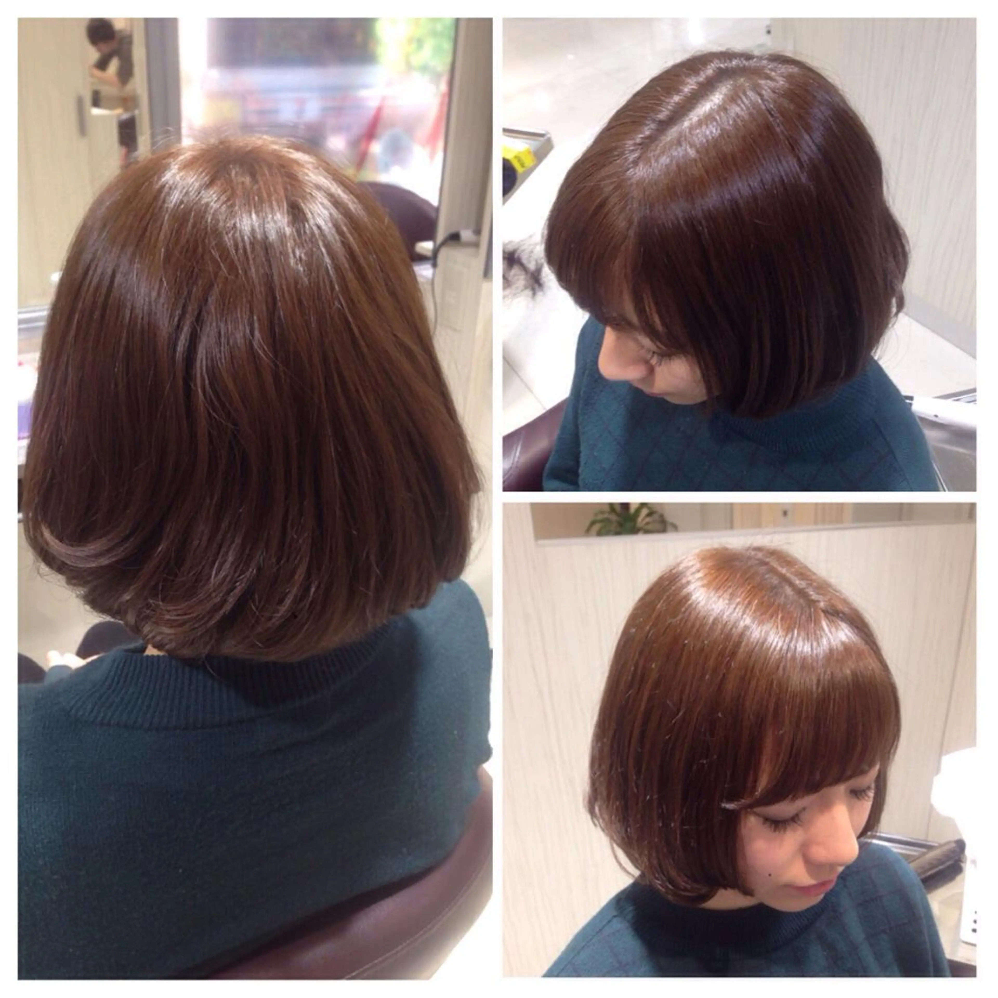 ショート カラー アッシュ ミルクティーアッシュ ボブ ✨艶髪✨透明感✨ 山内大樹のヘアスタイル