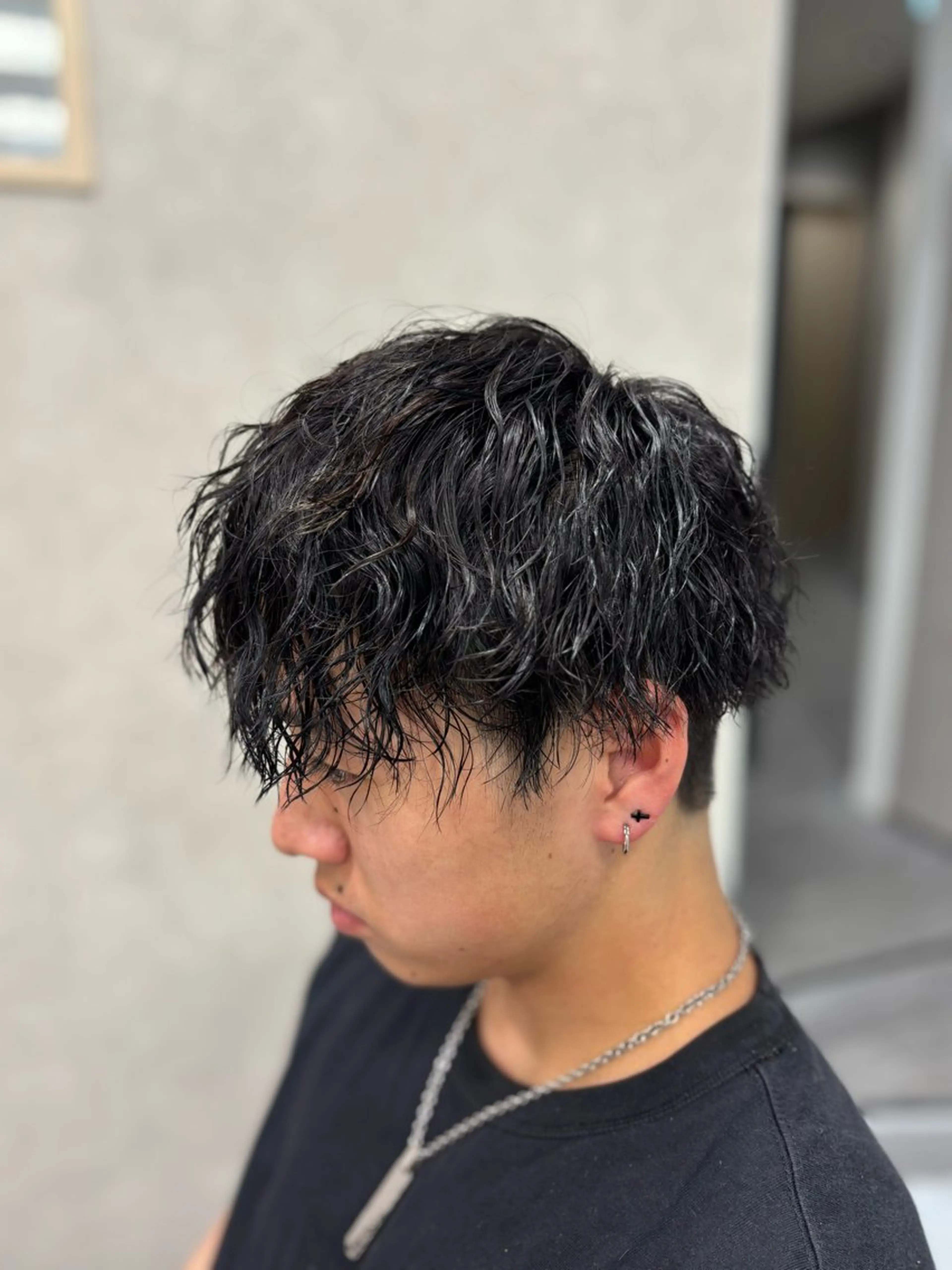ショート パーマ メンズ カット パーマ メンズ特化韓国風 パーマスタイル/りんのヘアスタイル